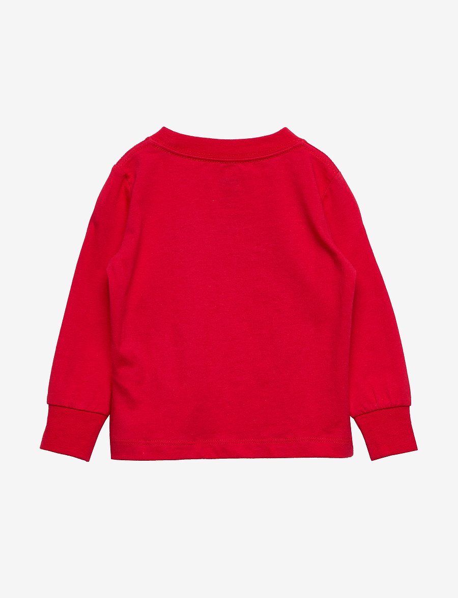 Levi's - L/S BATWING TEE - långärmade t-shirts - super red - 1