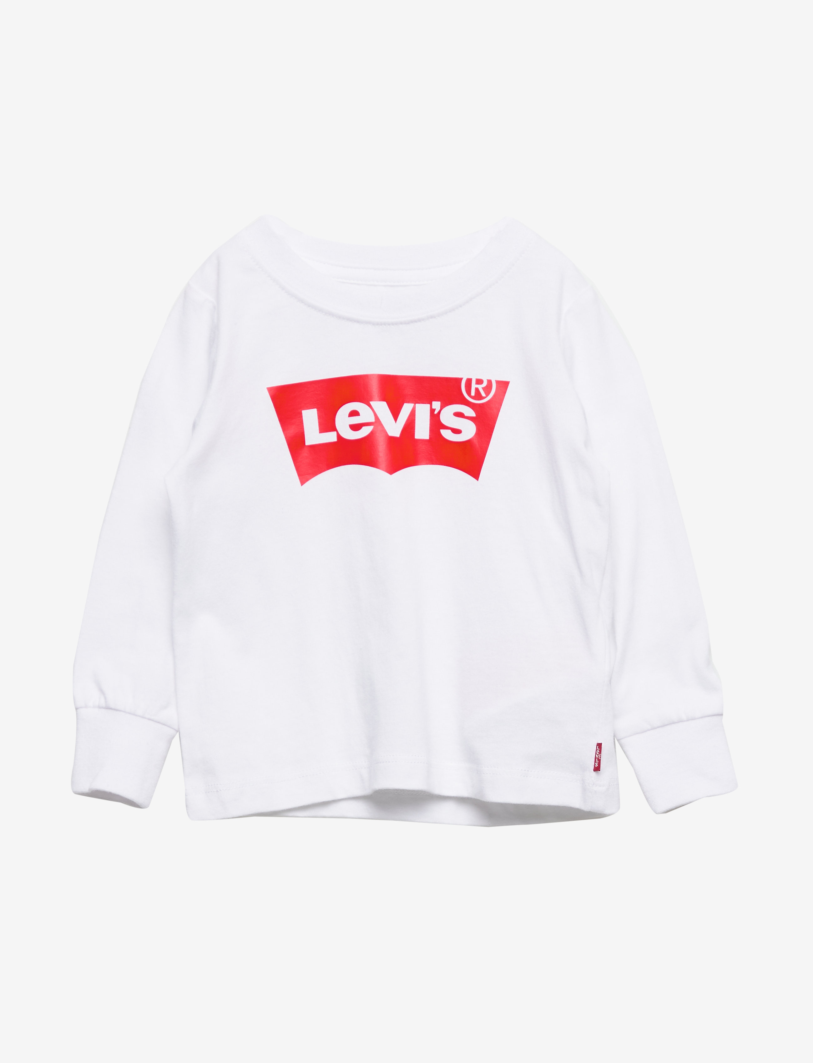 Levi's Ls-L/S Tee, 98, T-shirts, Weiß - Long-sleeved Kinder