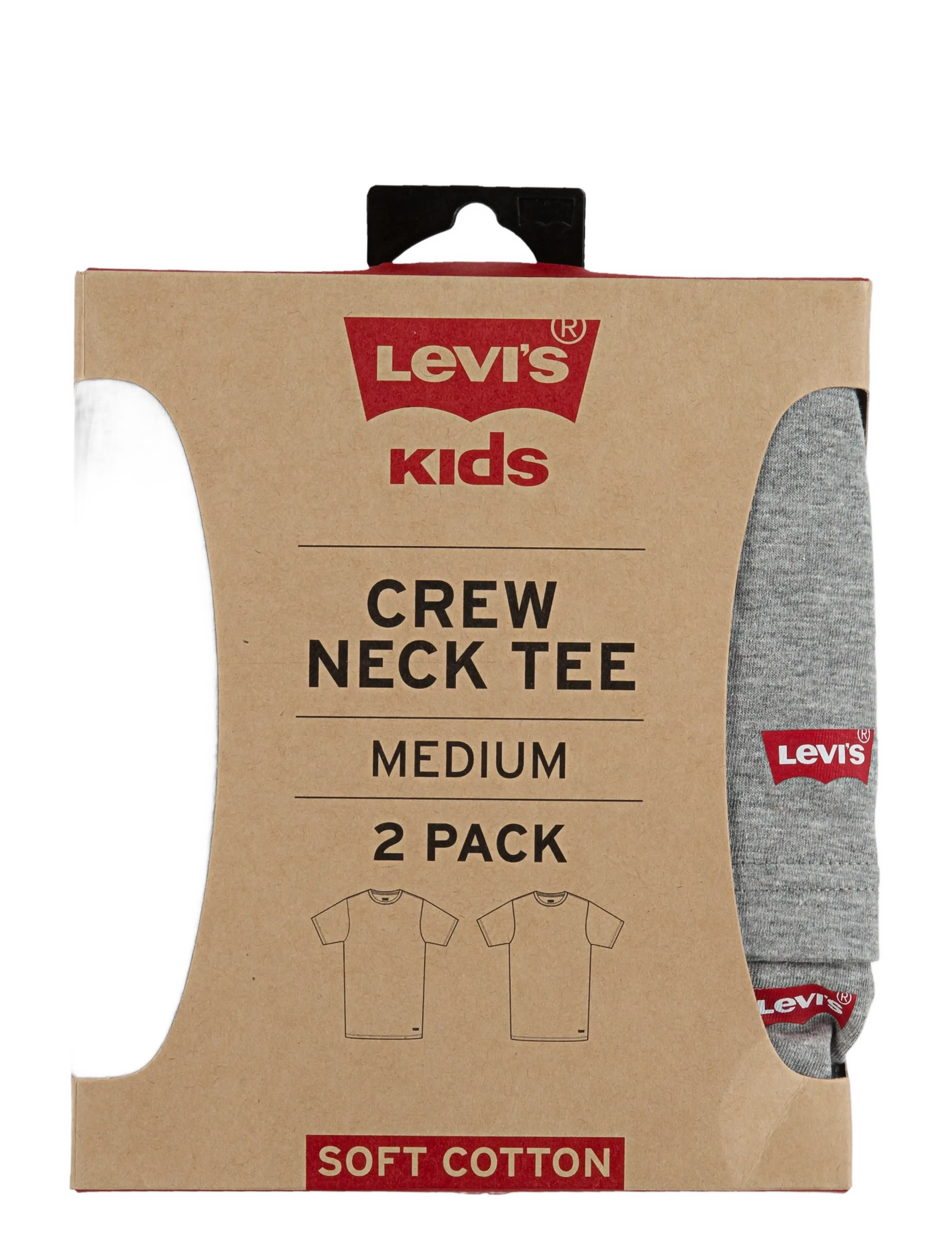 Levi's - Levi's® Short Sleeve Crewneck T-Shirt 2-Pack - lühikeste varrukatega t-särgid - grey - 2