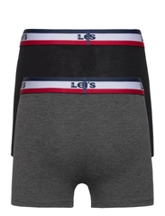 Levi's - Levi's® Sportswear Logo Boxer Brief 2-Pack - apatinės kelnaitės - black - 1