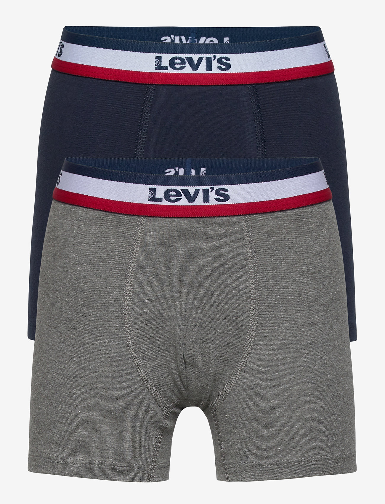 Levi's - Levi's® Sportswear Logo Boxer Brief 2-Pack - pesu - grey heather - 0