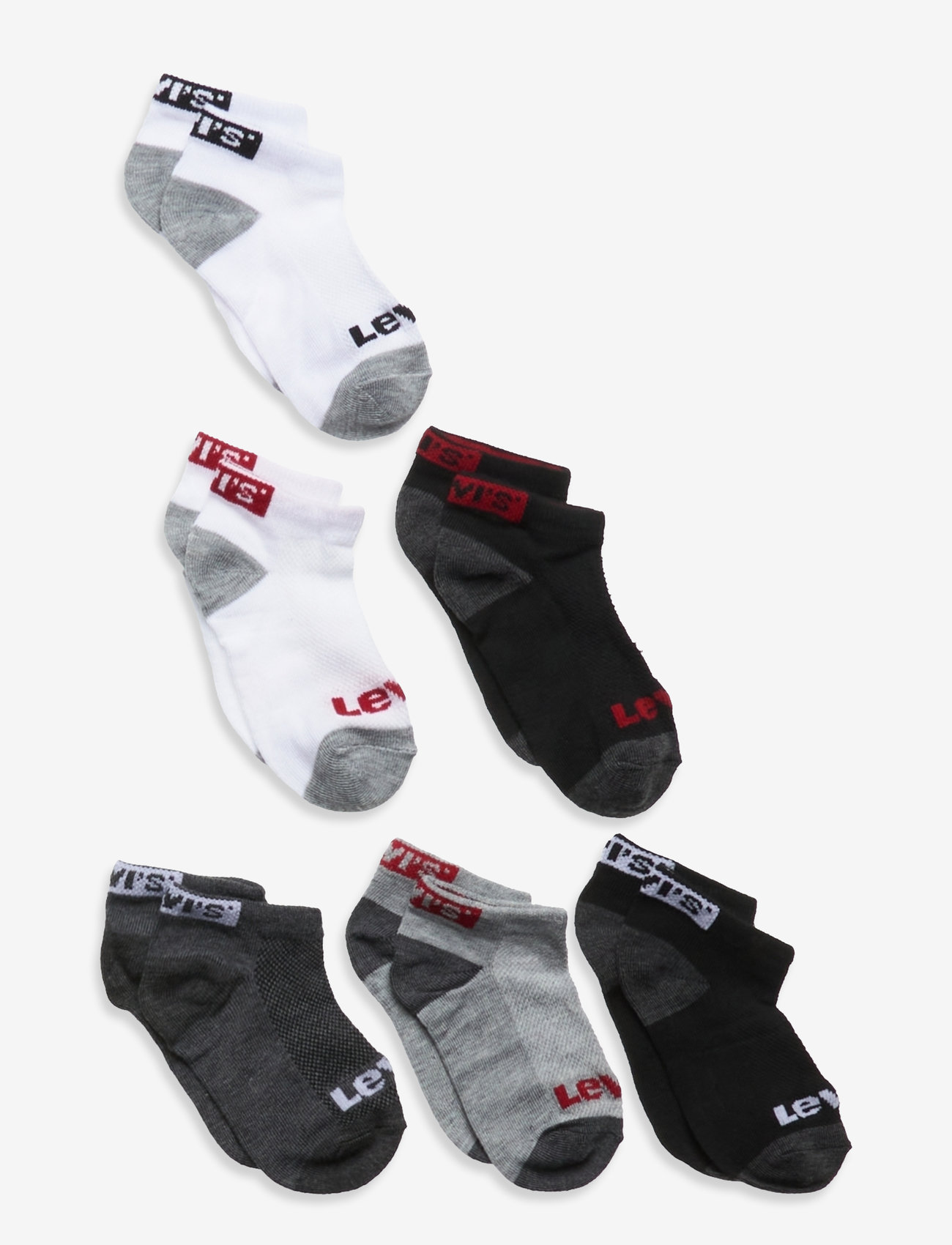 Levi's - 6Q-6PK QUARTER SOCK - dark grey heather - 0