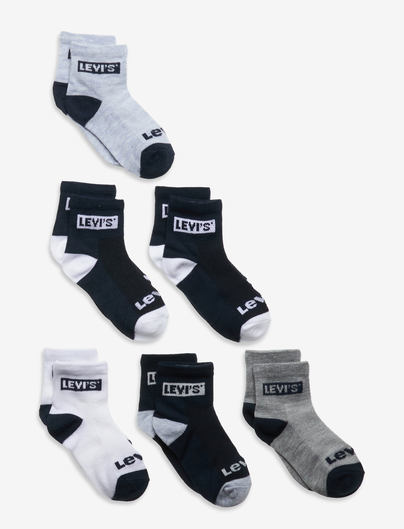 Levi's - Levi's® Core Ankle Length Socks 6-Pack - dress blues - 0