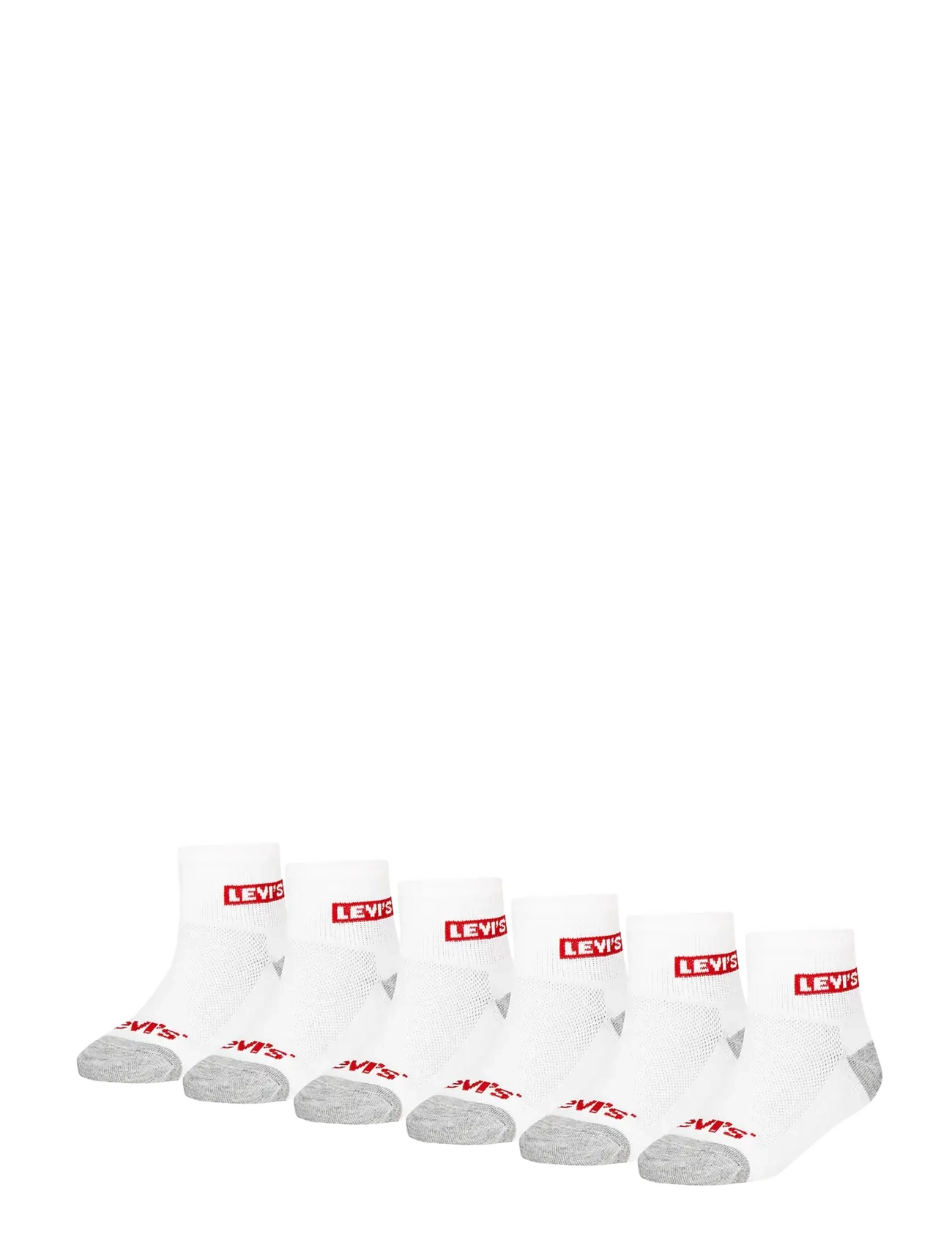 Levi's Levi's® Core Ankle Length Socks 6-Pack - Teens 140-176 - WHITE / white