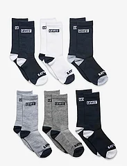 Levi's - Levi's® Core Crew Length Socks 6-Pack - laagste prijzen - blue - 0