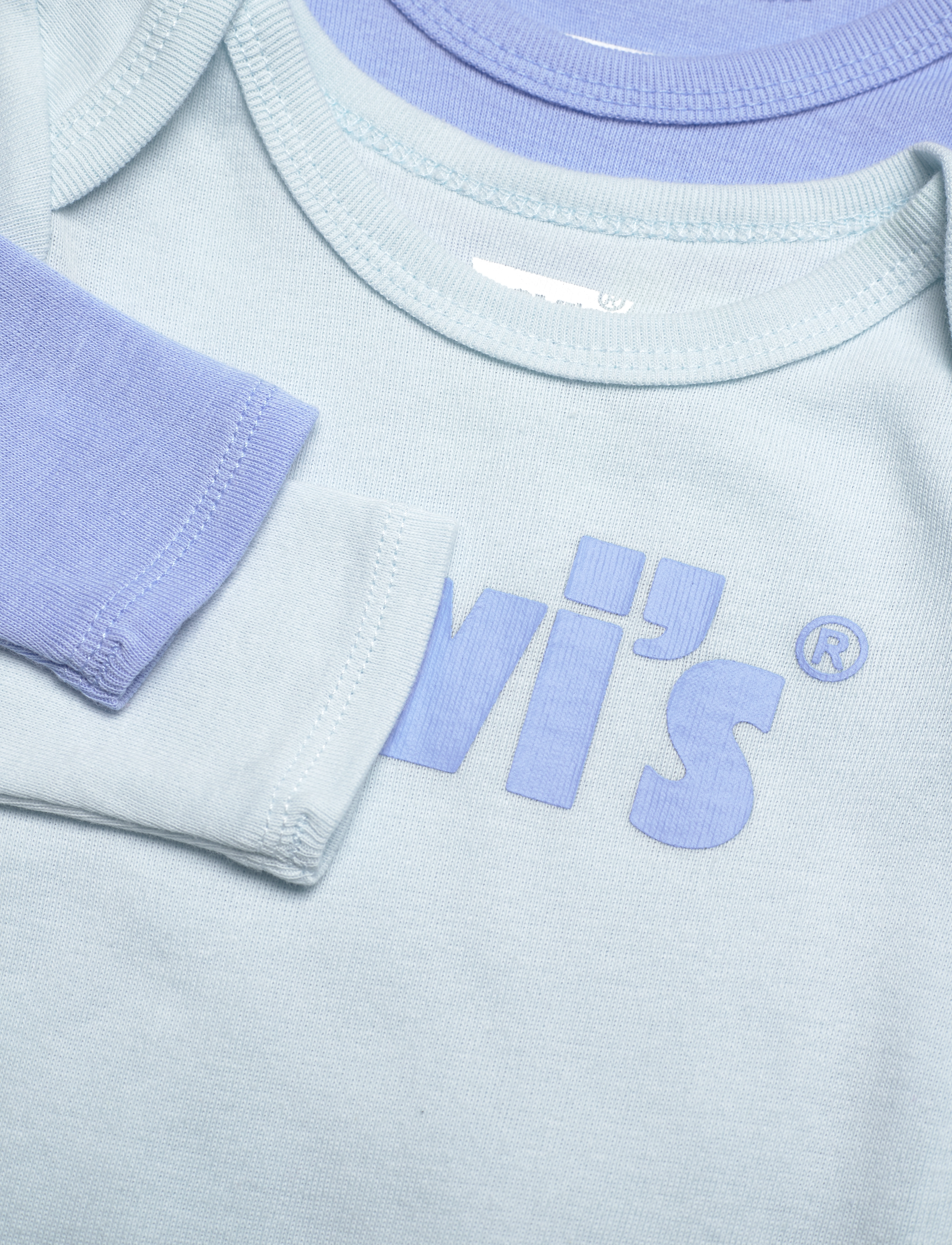 Levi's - Levi's® Poster Logo Long Sleeve Bodysuit 2-Pack - blue - 1