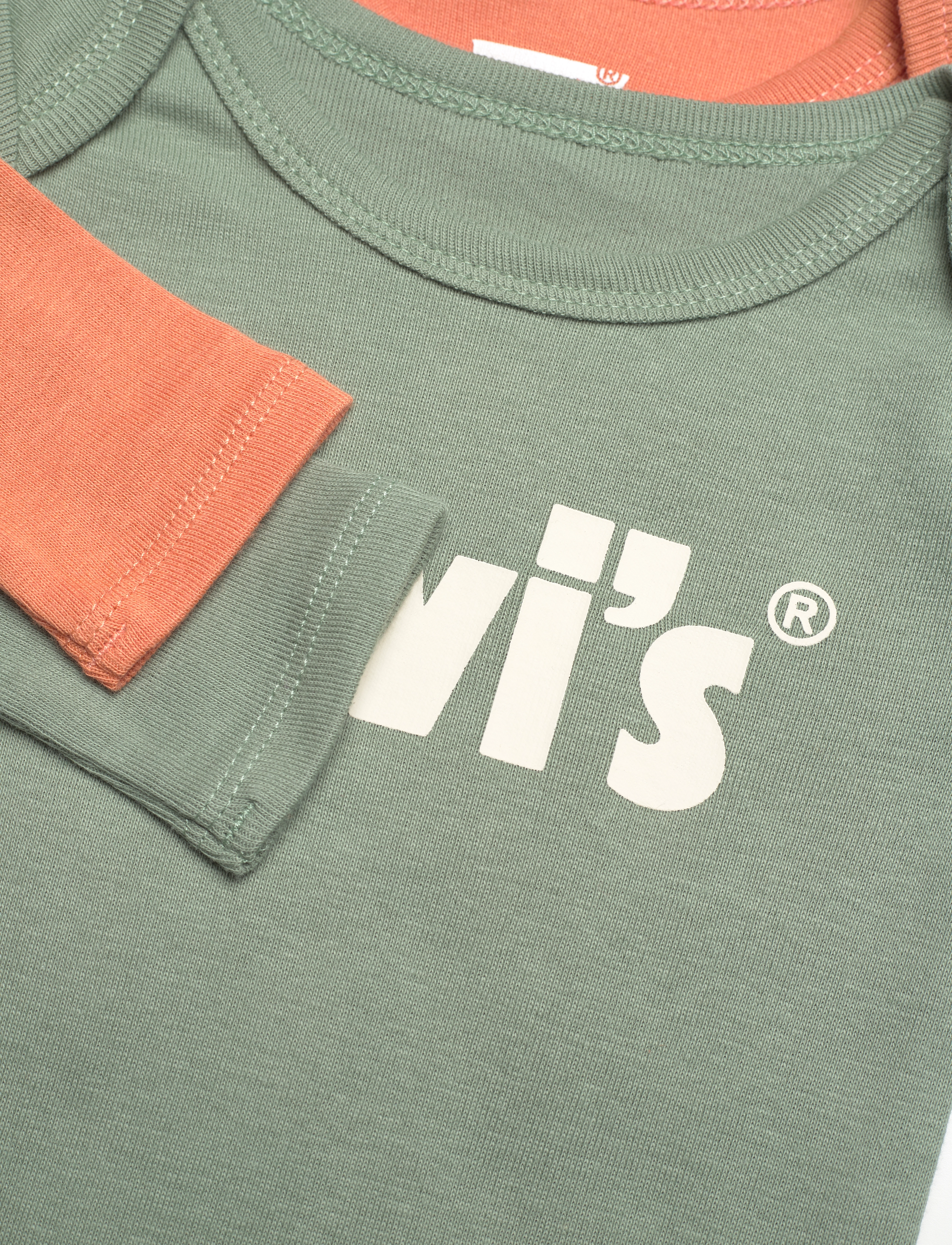Levi's - Levi's® Poster Logo Long Sleeve Bodysuit 2-Pack - green - 1