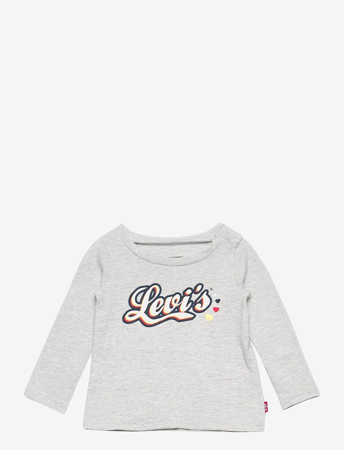 Levi's - LVG LS GRAPHIC TEE - long-sleeved t-shirts - light gray heather - 0