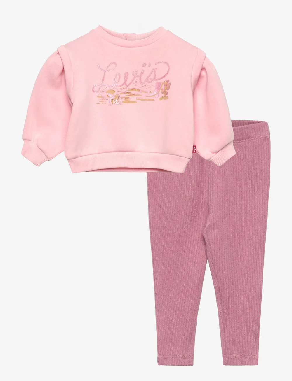 Levi's - GG-LEGGING SET - sweatshirts - crystal rose - 0