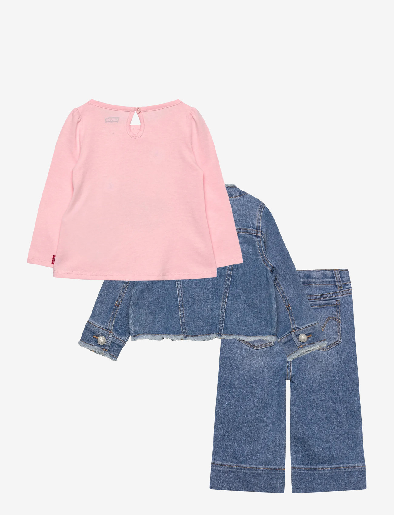 Levi's - 3P-3PC PANT SET - pikkade varrukatega t-särkide komplektid - crystal rose - 1