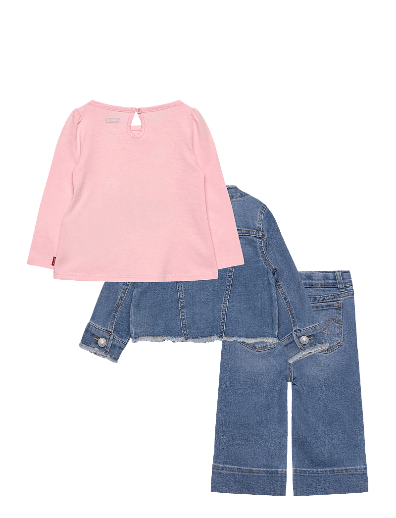 Levi's - 3P-3PC PANT SET - pikkade varrukatega t-särkide komplektid - crystal rose - 1
