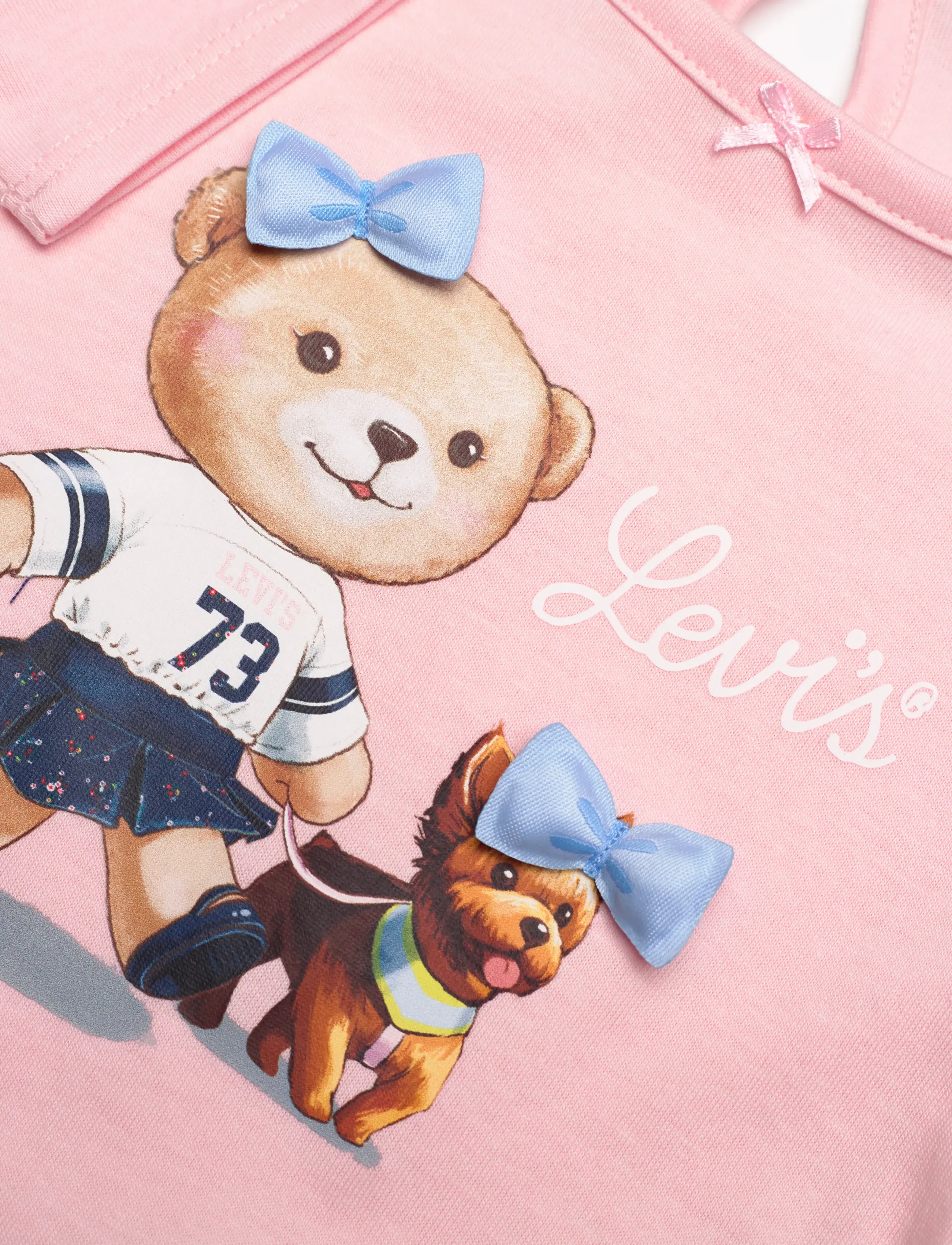 Levi's - Levi's® Jacket, Tee and Wide Jeans 3-Piece Set - crystal rose - 2