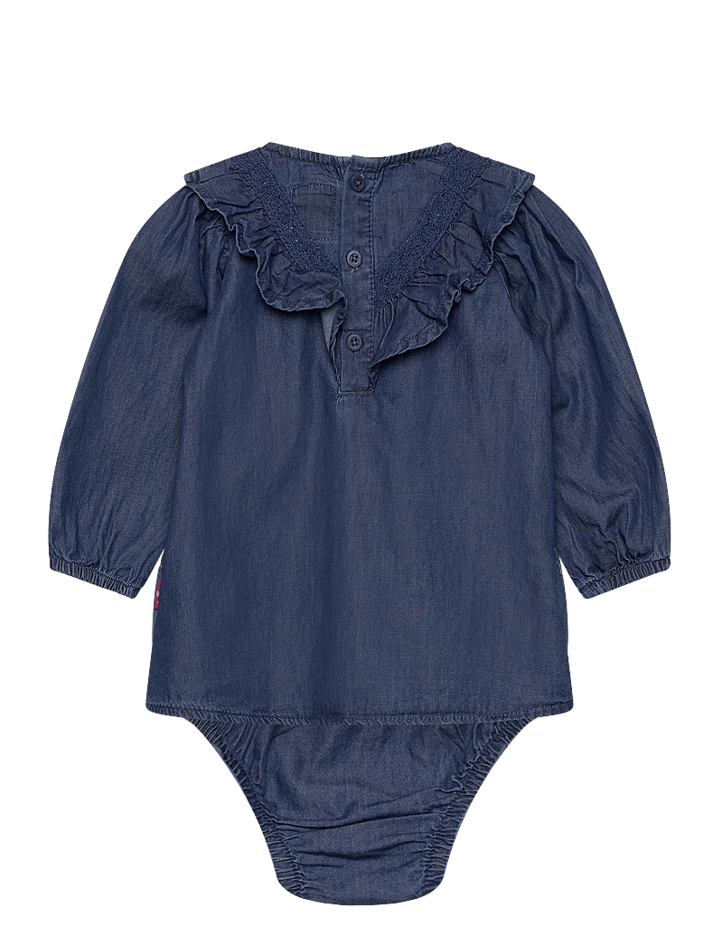 Levi's - Levi's® Denim Ruffle Dress - robes pour bébés à manches longues - dark wave - 1