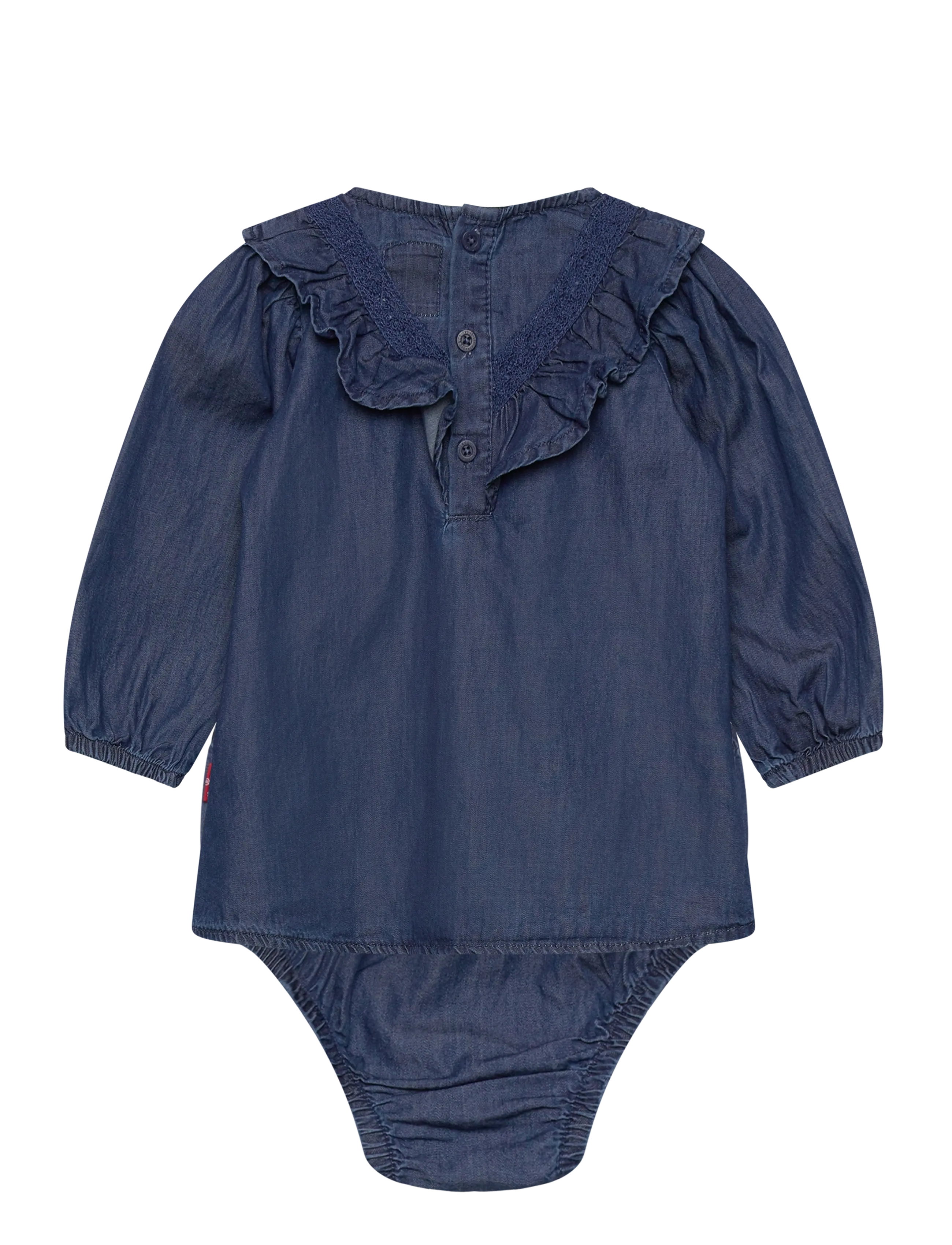 Levi's - Levi's® Denim Ruffle Dress - pikkade varrukatega beebi kleidid - dark wave - 1