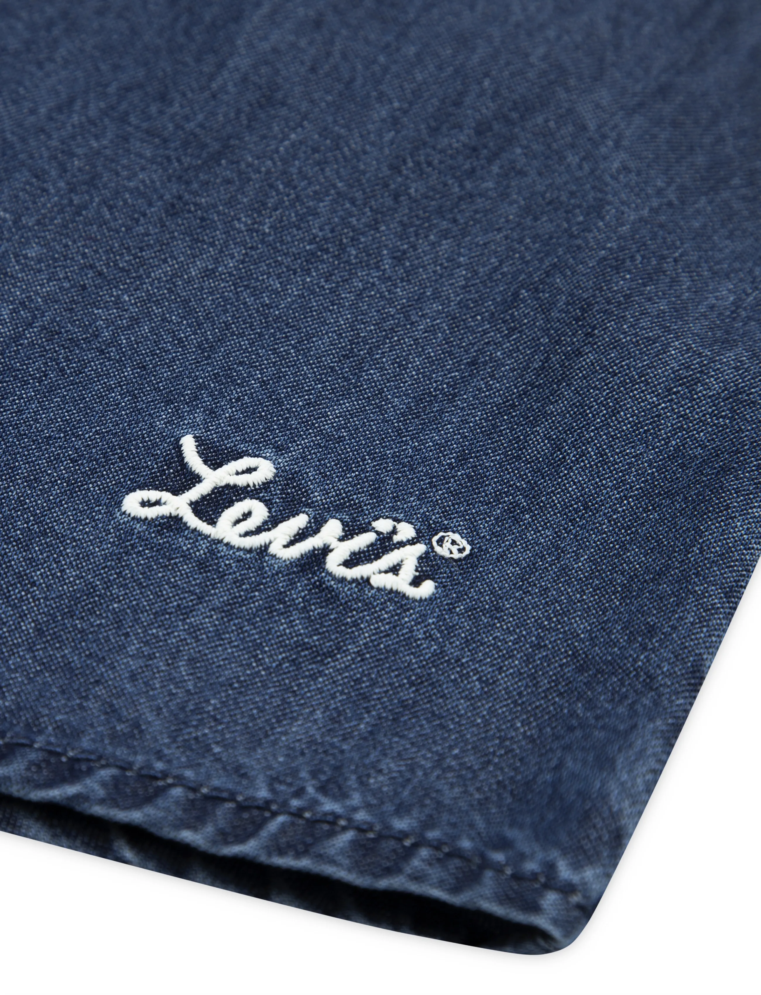 Levi's - Levi's® Denim Ruffle Dress - long-sleeved baby dresses - dark wave - 4