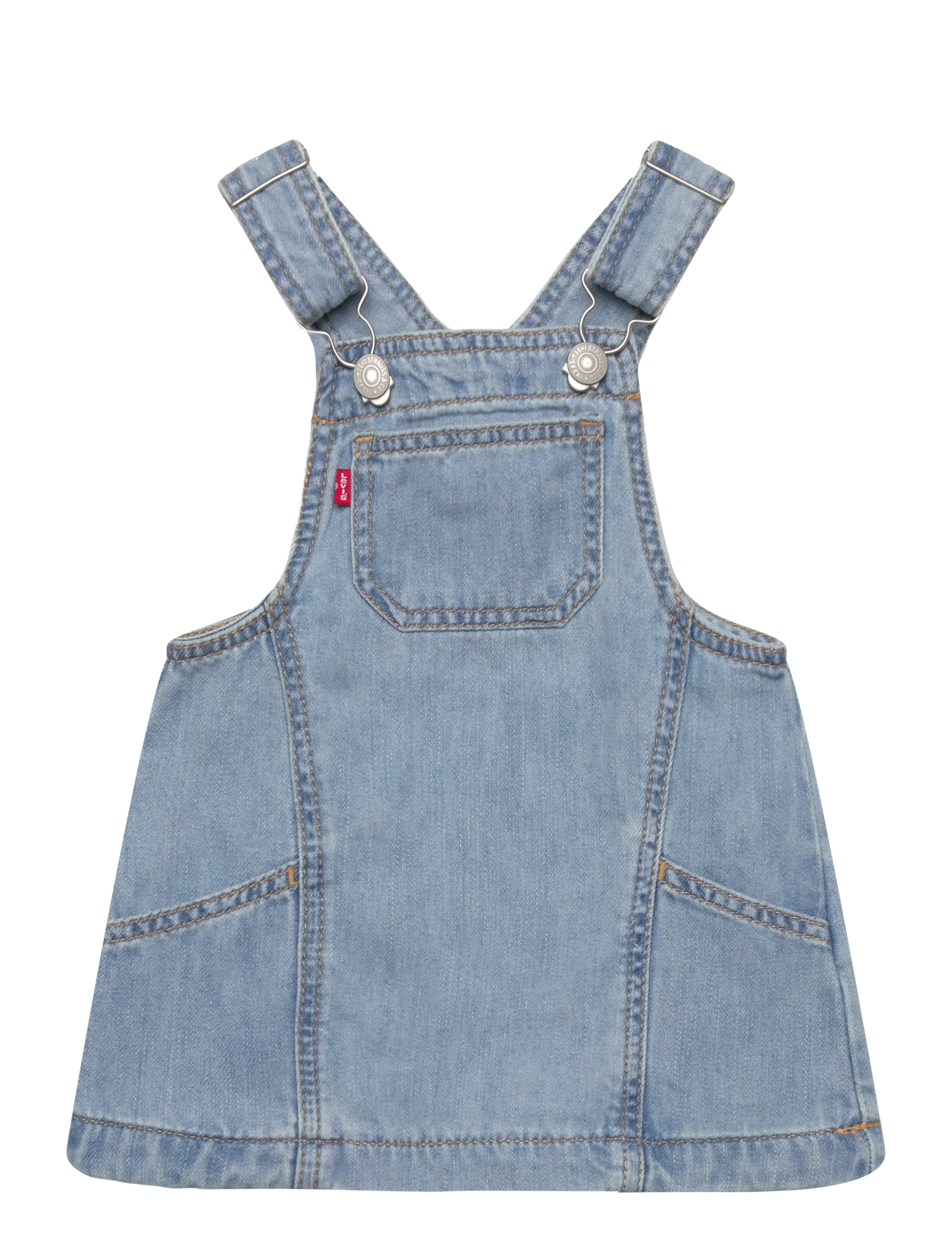 Levi's Side Pocket Skirtall, 80, Dresses, Blau - Dungaree Dress, Kinder