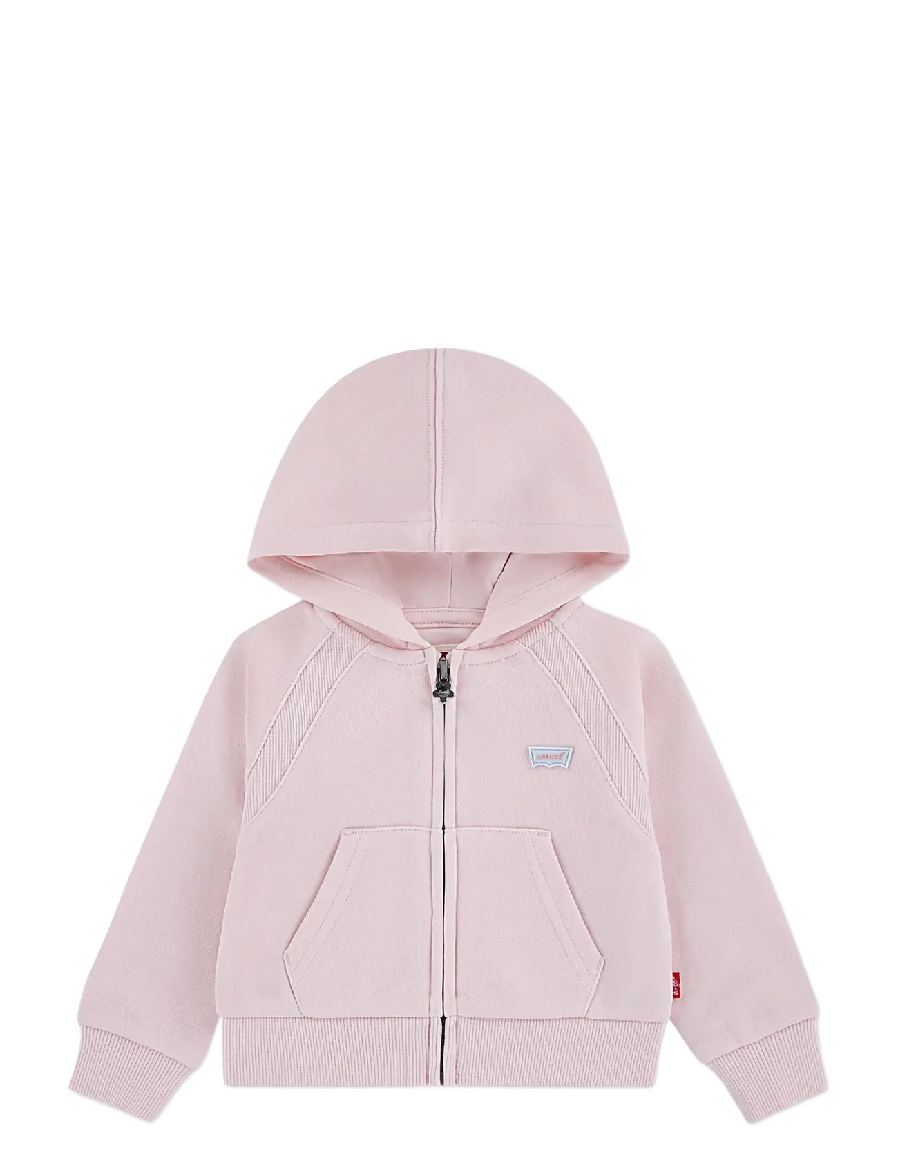 Levi's Levi's® Ribbed Raglan Full Zip Hoodie - Tøj - CRYSTAL PINK / pink/rose