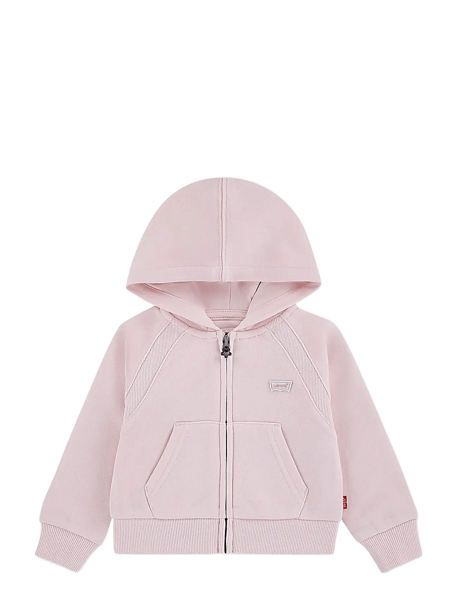 Levi's - Levi's® Ribbed Raglan Full Zip Hoodie - kapuzenpullover - crystal pink - 0
