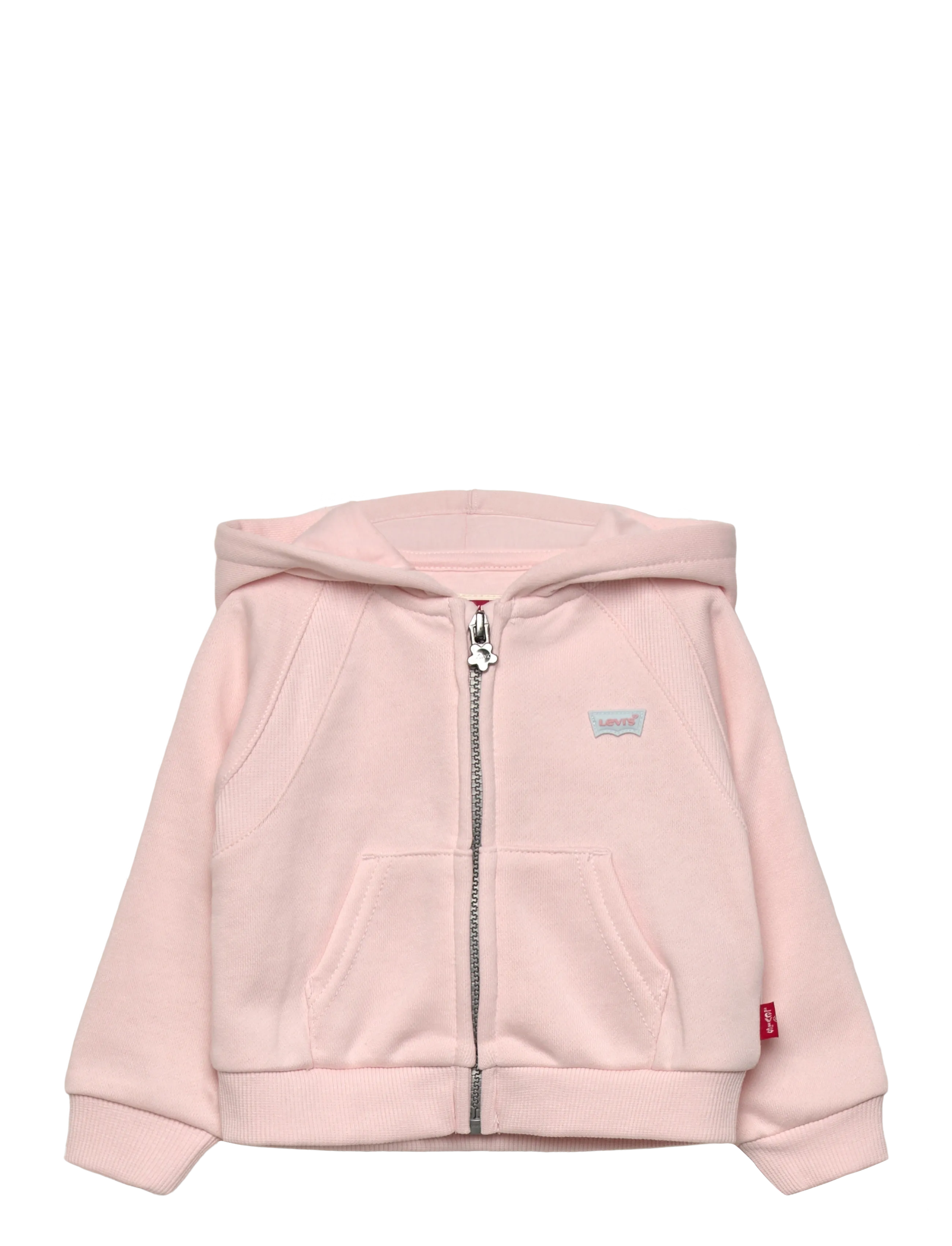 Levi's Levi's® Ribbed Raglan Full Zip Hoodie - Overdele - CRYSTAL PINK / pink/rose