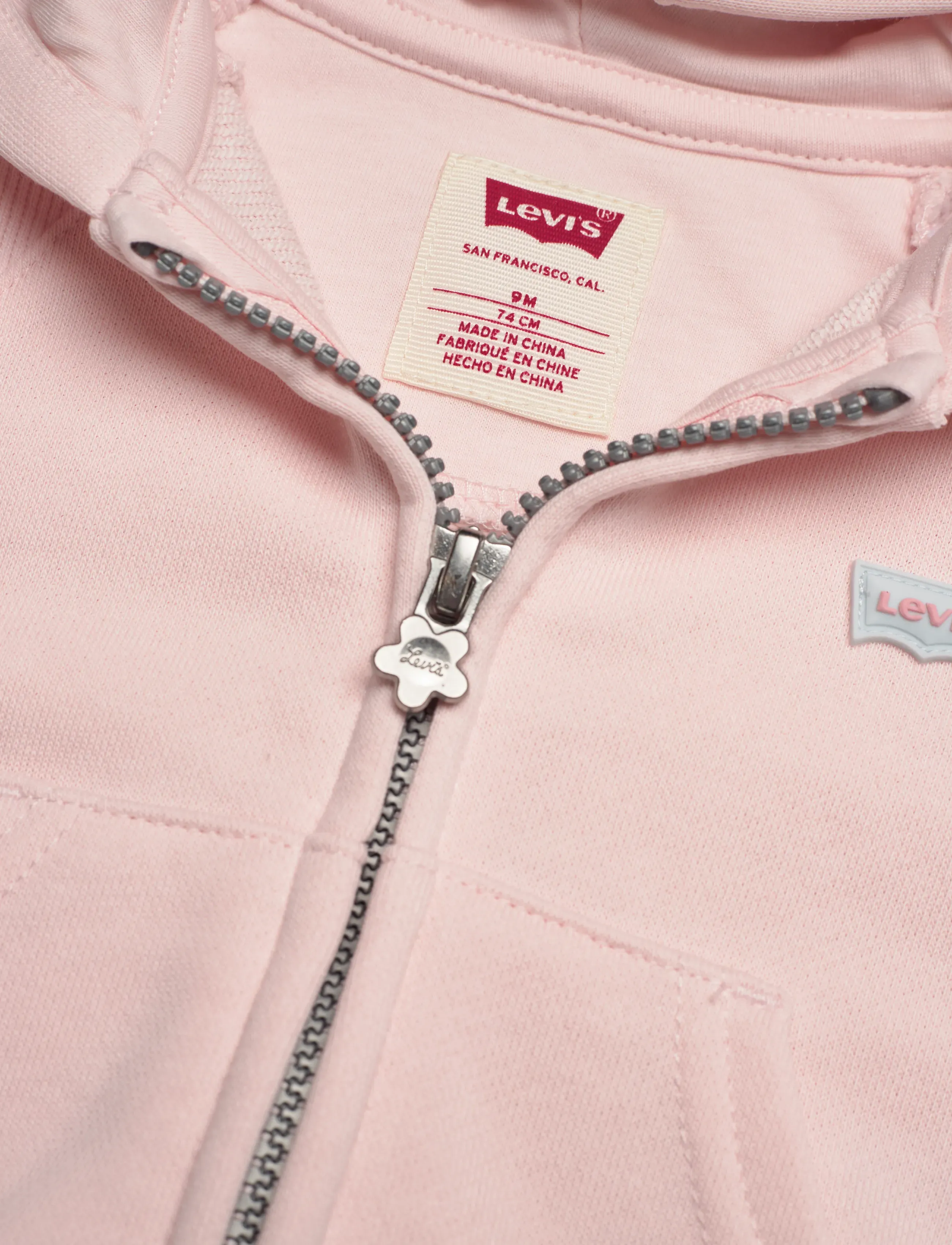 Levi's - Levi's® Ribbed Raglan Full Zip Hoodie - hættetrøjer - crystal pink - 2