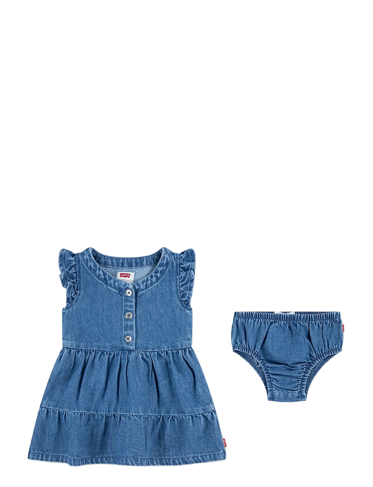 Levi's Levi's® Flutter Sleeve Dress - Tøj - DANCE AROUND / blue
