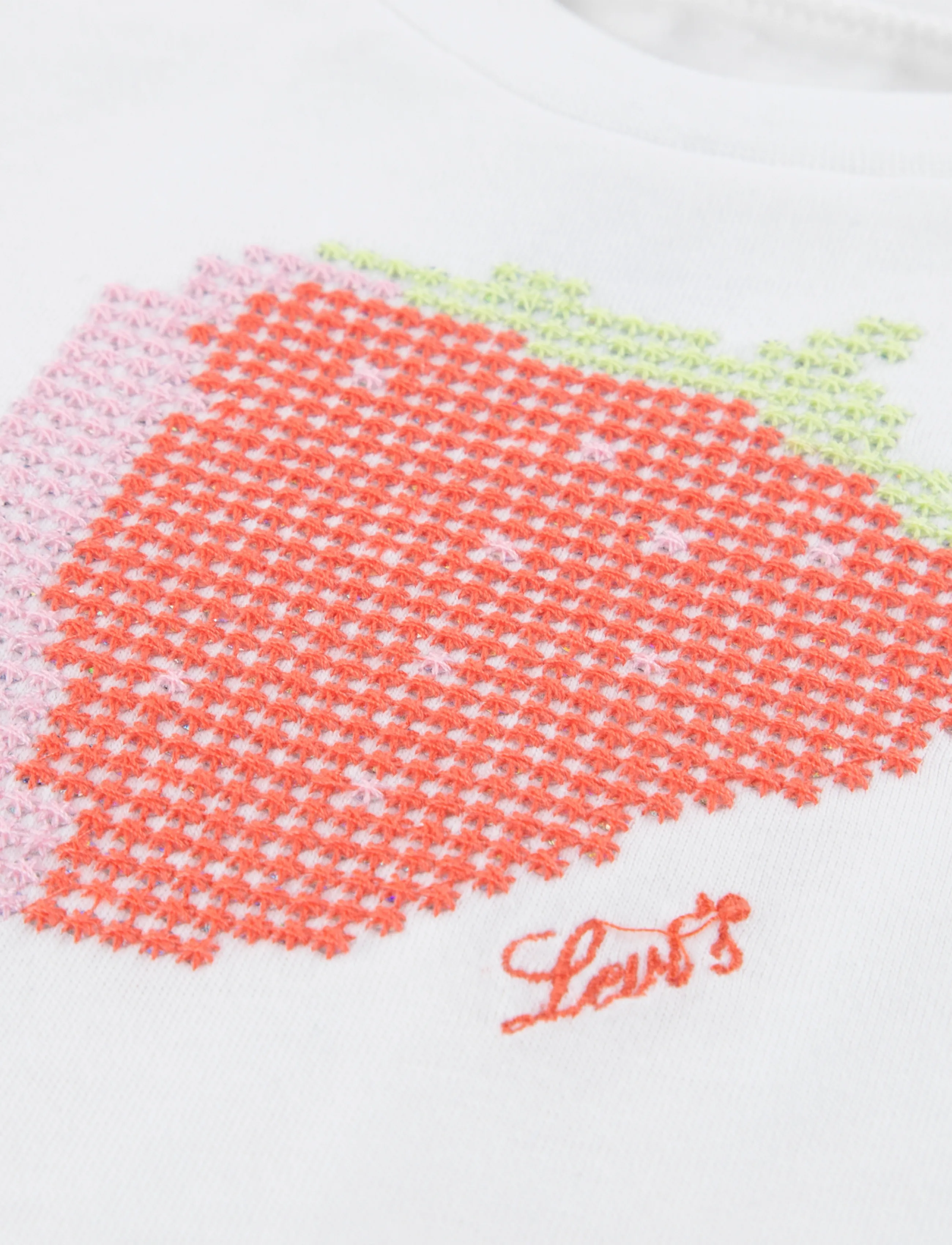 Levi's - Levi's® Strawberry Flared Top - lühikeste varrukatega - bright white - 2