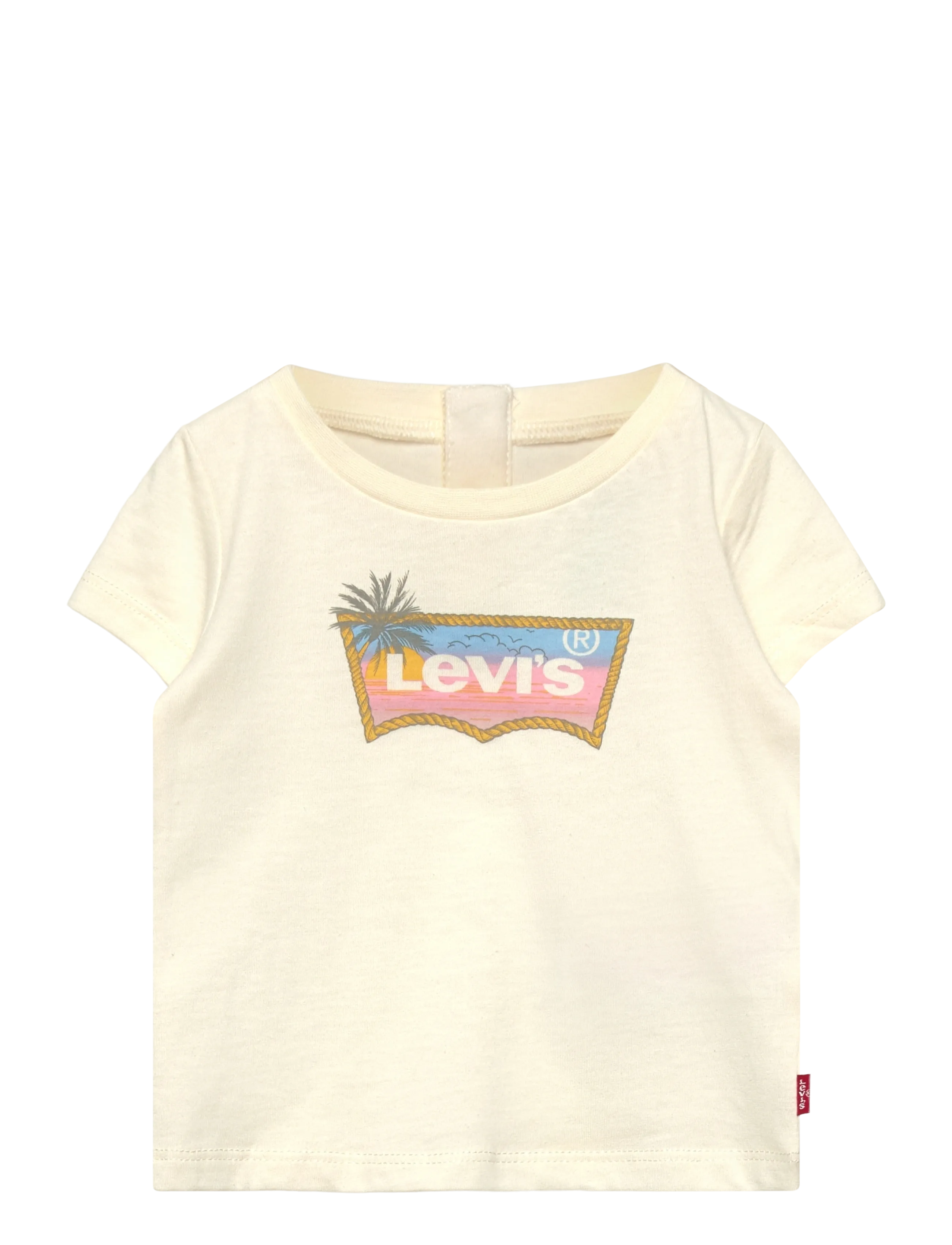 Levi's Lvg Ombre Batwing Ss Tee, Baby Grafisk T-shirt, Cream, Str: 92