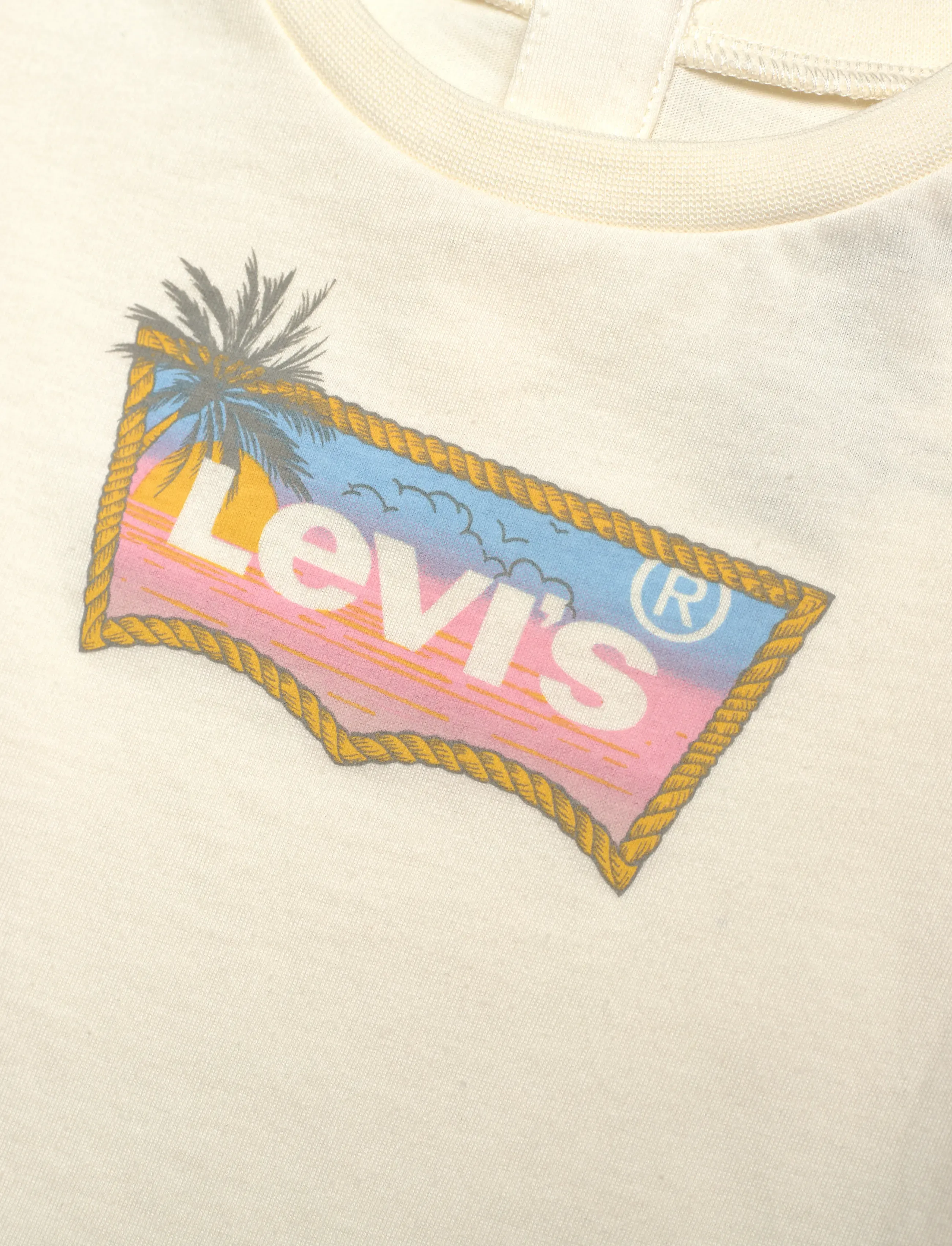Levi's - LVG OMBRE BATWING SS TEE - kurzärmelige - antique white - 2