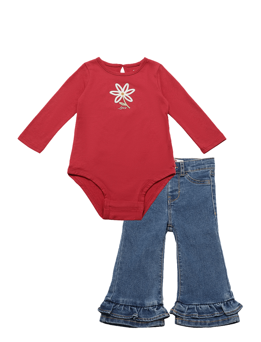 Levi's - WF-WOVEN PANT SET - sets mit body - deep claret - 0