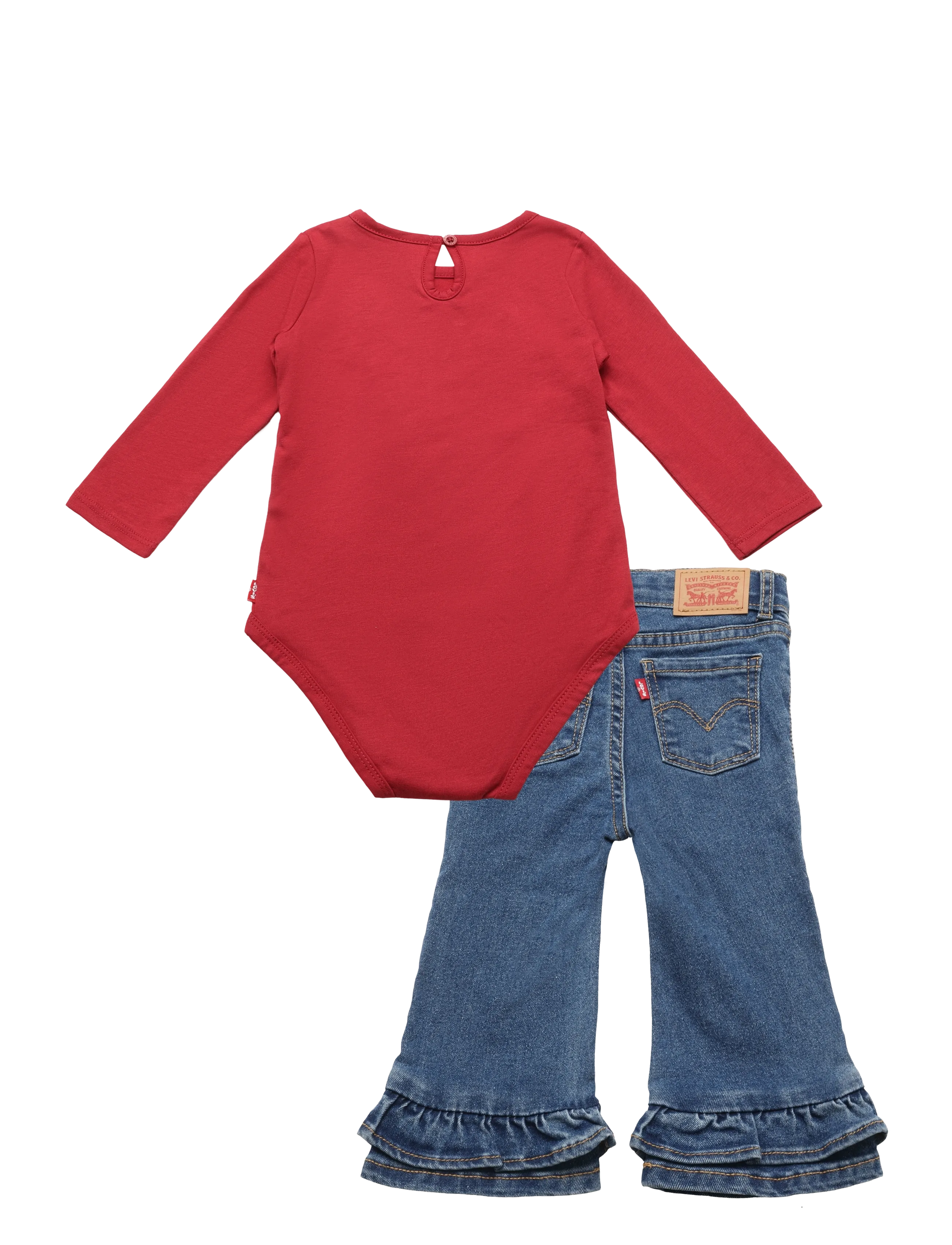Levi's - WF-WOVEN PANT SET - komplektid bodiga - deep claret - 1