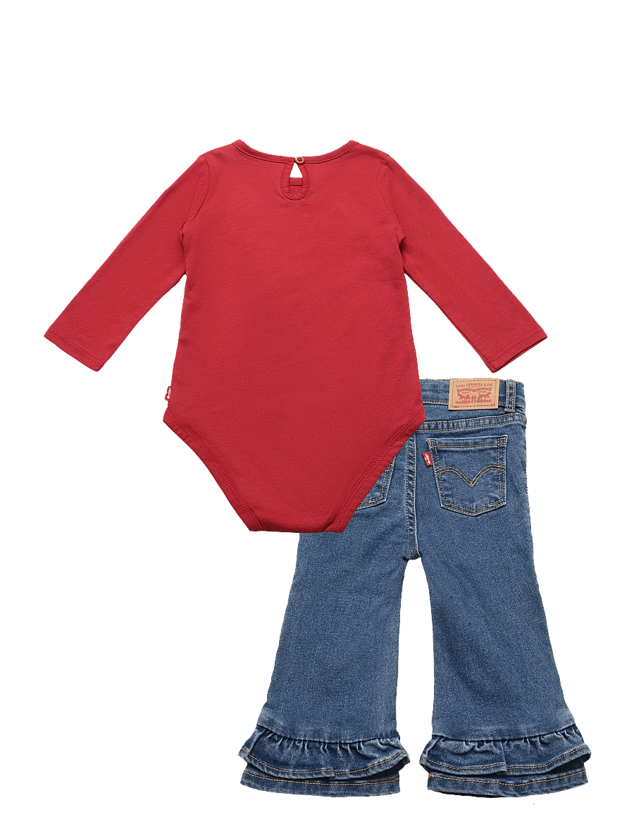 Levi's - WF-WOVEN PANT SET - sets mit body - deep claret - 1