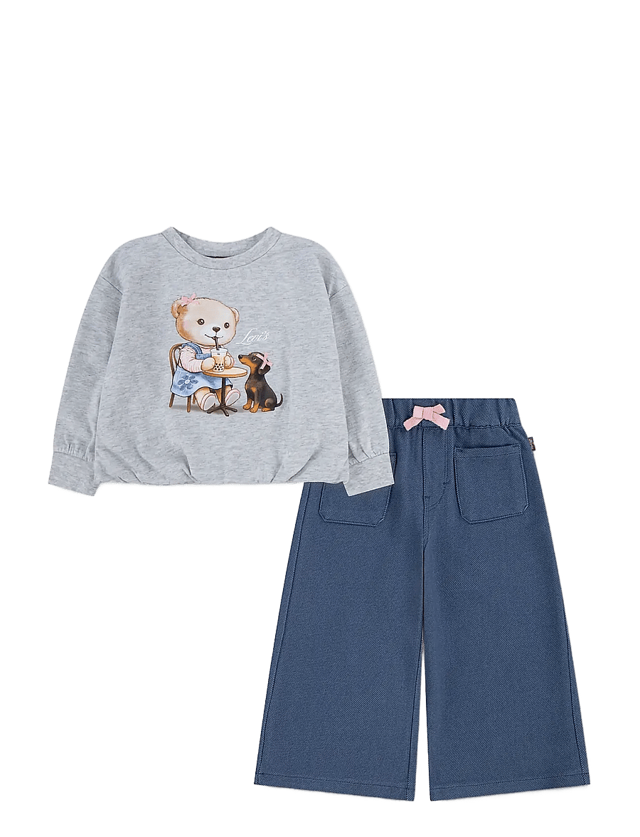 Levi's - PH-PANT SET - sets mit langärmeligem t-shirt - light gray heather - 0