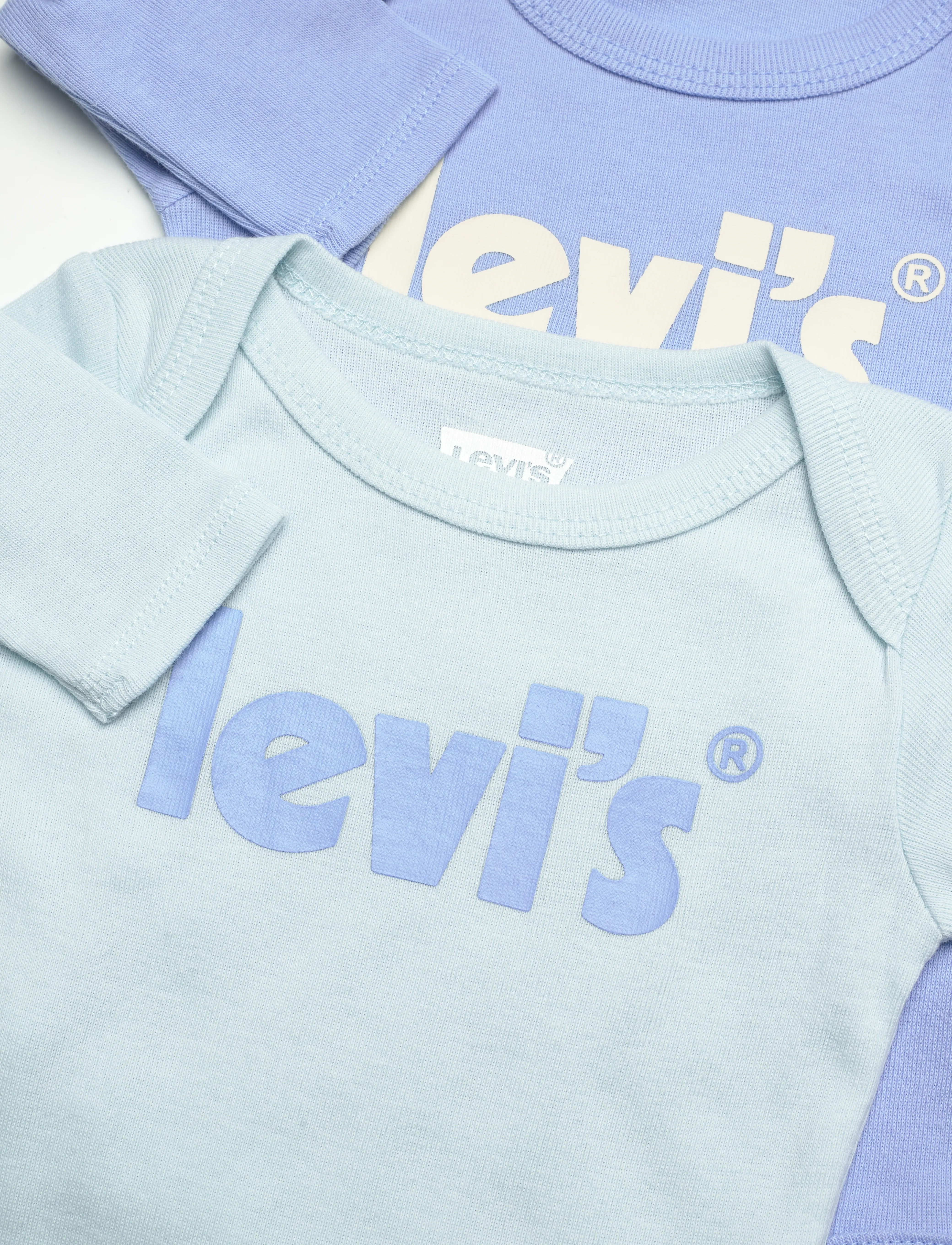 Levi's - Levi's® Poster Logo Long Sleeve Bodysuit 2-Pack - blue - 1