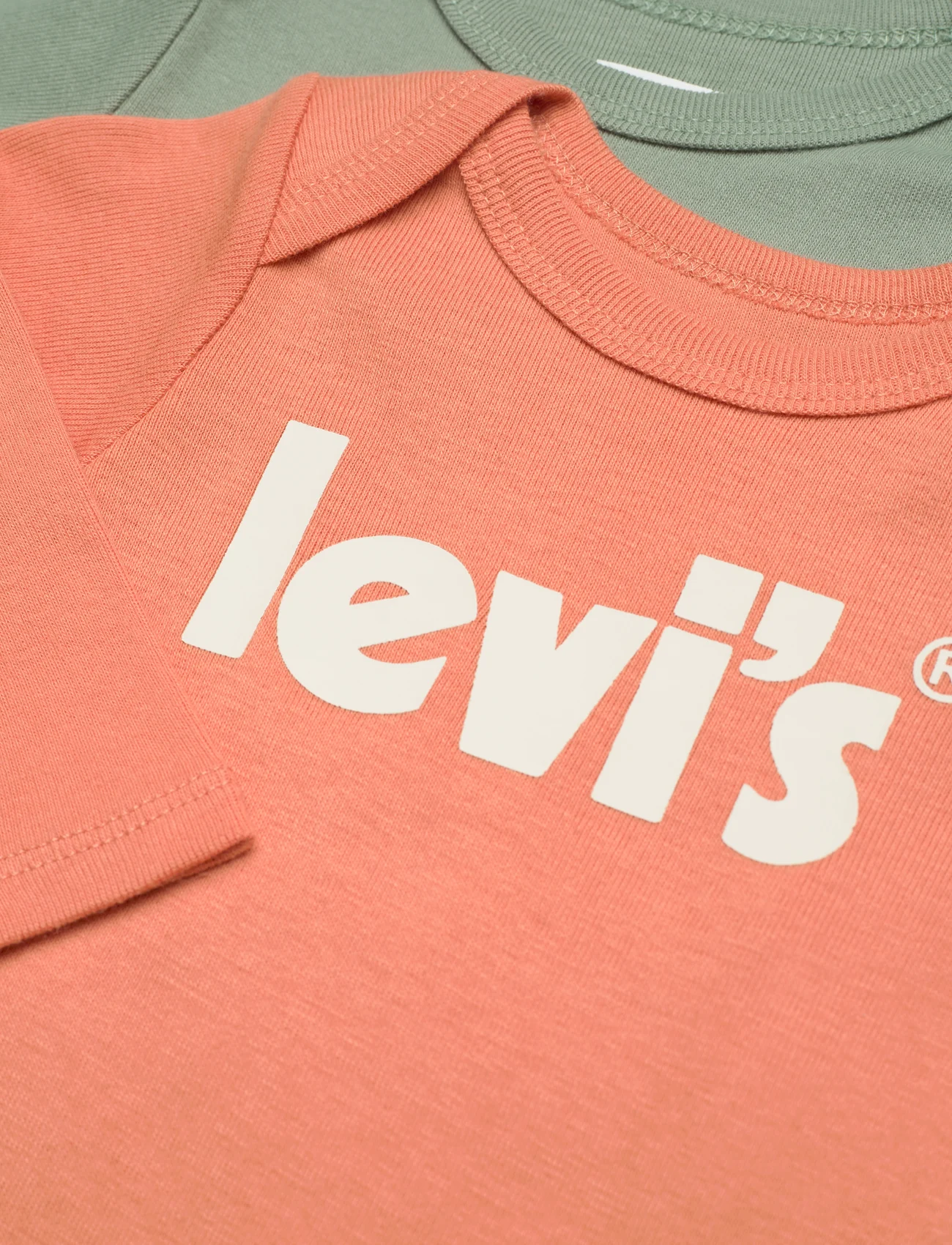 Levi's - Levi's® Poster Logo Long Sleeve Bodysuit 2-Pack - long-sleeved bodies - green - 1