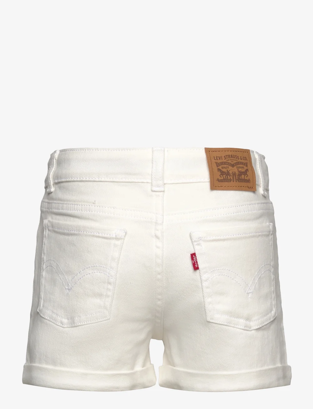 Levi's - EH-DENIM SHORTS - korte jeansbroeken - cloud dancer - 1