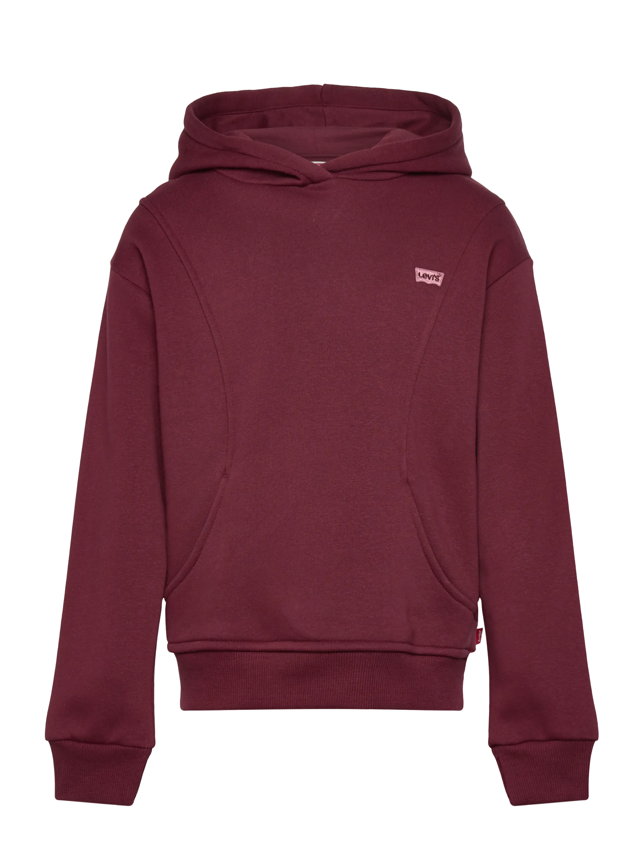 Levi's Levi's® Batwing Patch Thumbhole Pullover Hoodie - 4 for 3 - CHOCOLATE TRUFFLE / red