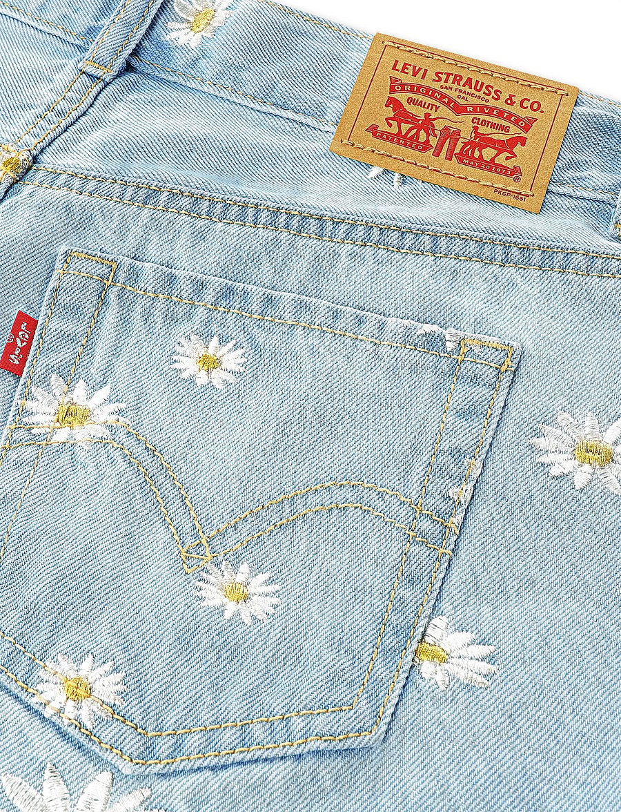 Levi's - Levi's® Daisy Denim A-Line Shorts - jeansshorts - light sugar - 4