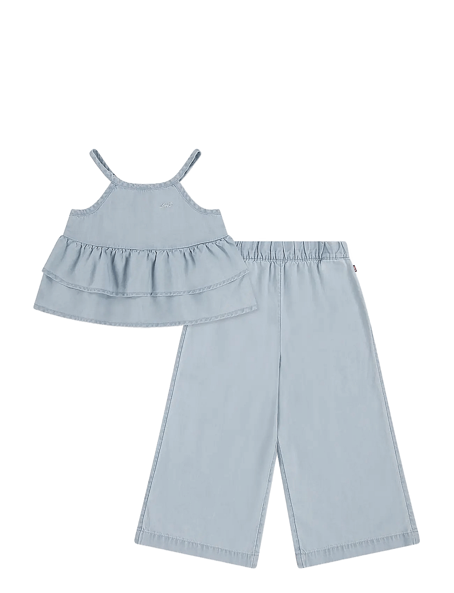 Levi's - Levi's® Denim Tiered Tank and Pants 2-Piece Set - sets mit kurzärmeligem t-shirt - wow me over - 0