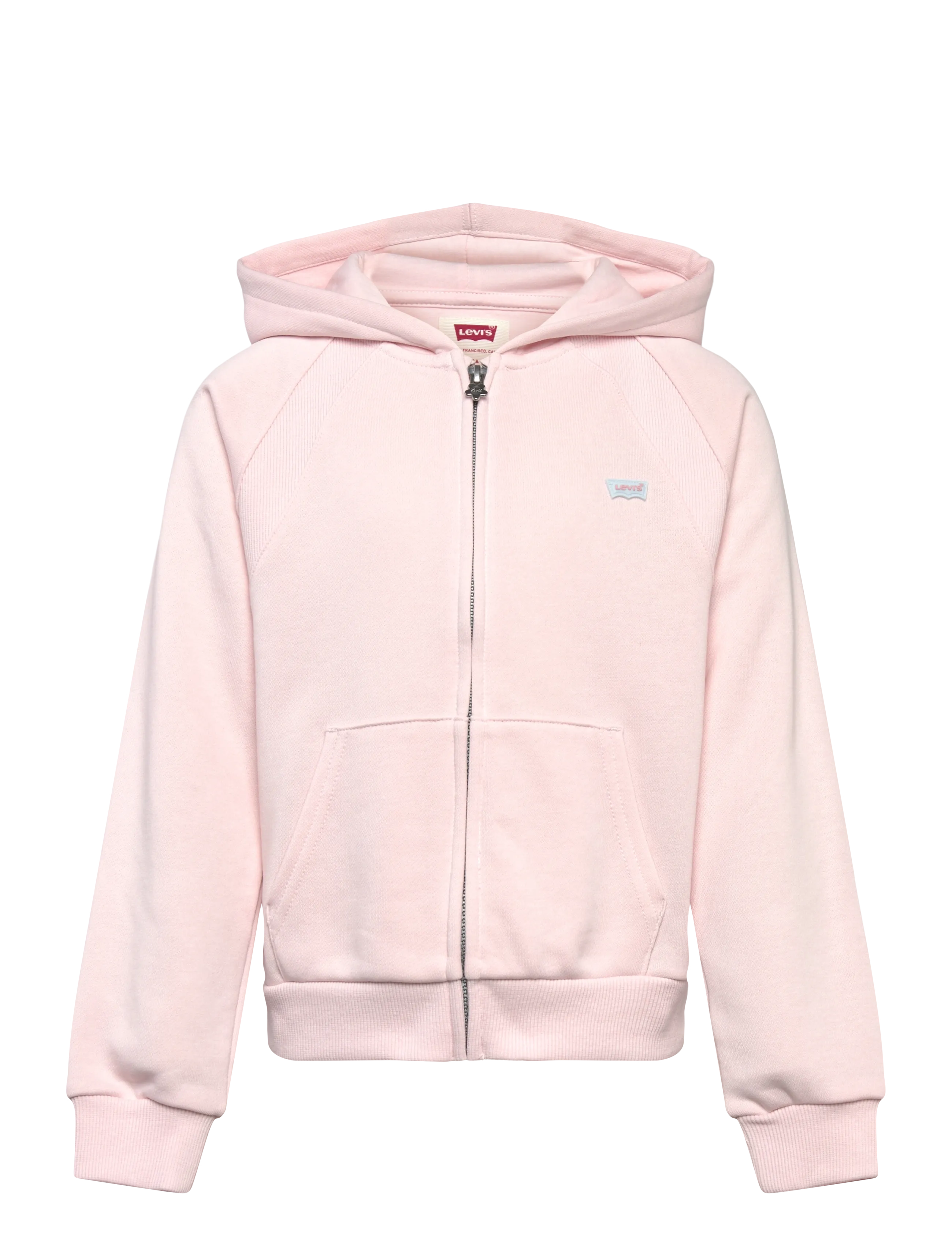 Levi's Levi's® Ribbed Raglan Full Zip Hoodie - Barn 2-8 år - CRYSTAL PINK / pink/rose