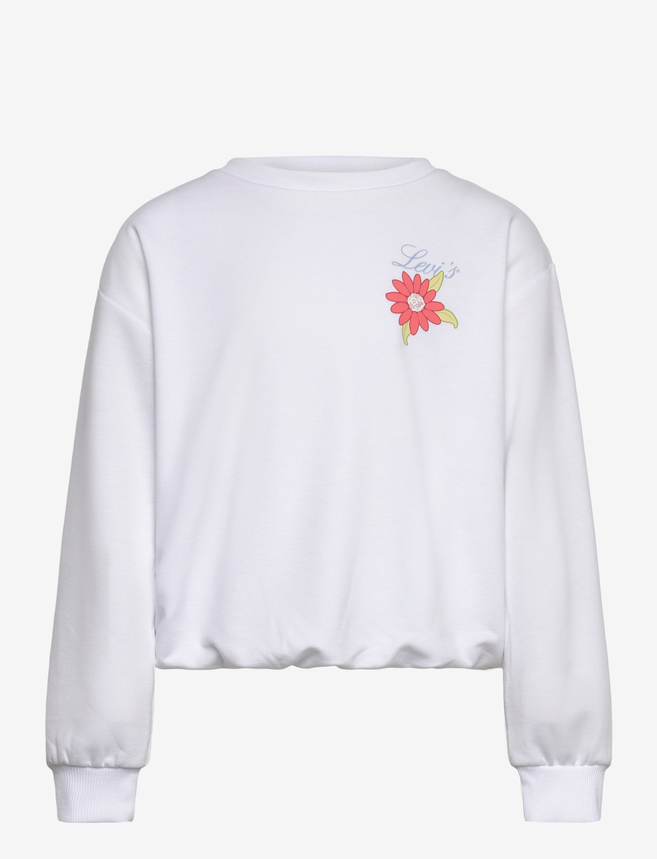 Levi's - Levi's® Bubble Hem Long Sleeve Top - sweatshirts - bright white - 0