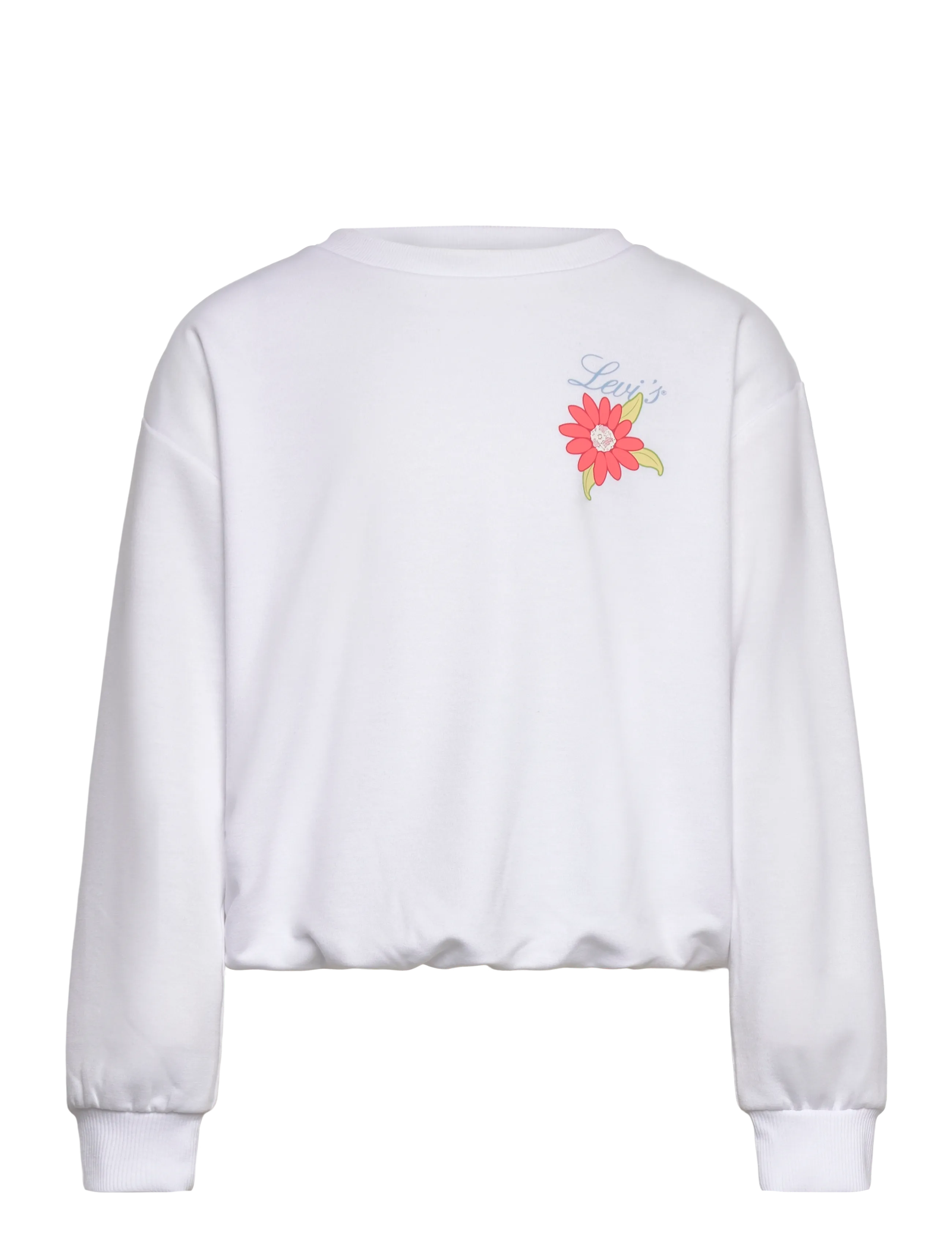 Levi's Levi's® Bubble Hem Long Sleeve Top - 4 for 3 - BRIGHT WHITE / white
