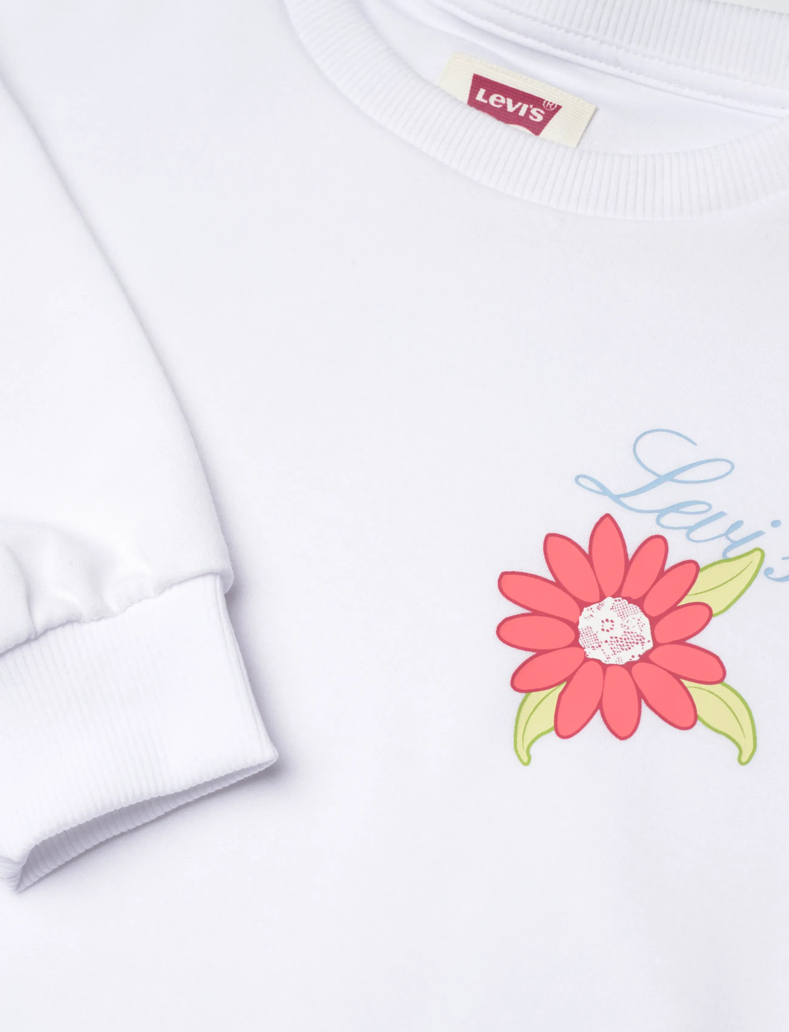 Levi's - Levi's® Bubble Hem Long Sleeve Top - sweatshirts - bright white - 2