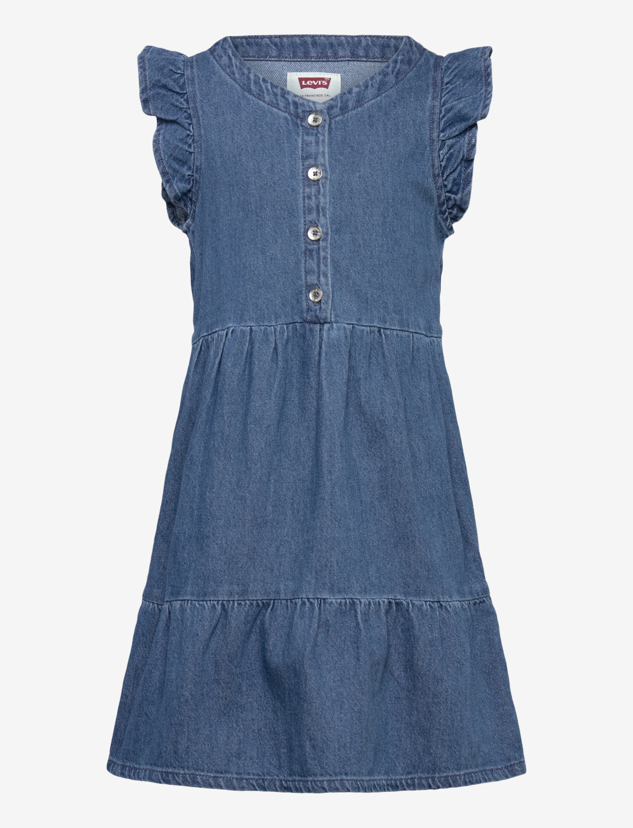Levi's - Levi's® Flutter Sleeve Dress - kurzärmelige freizeitkleider - dance around - 0