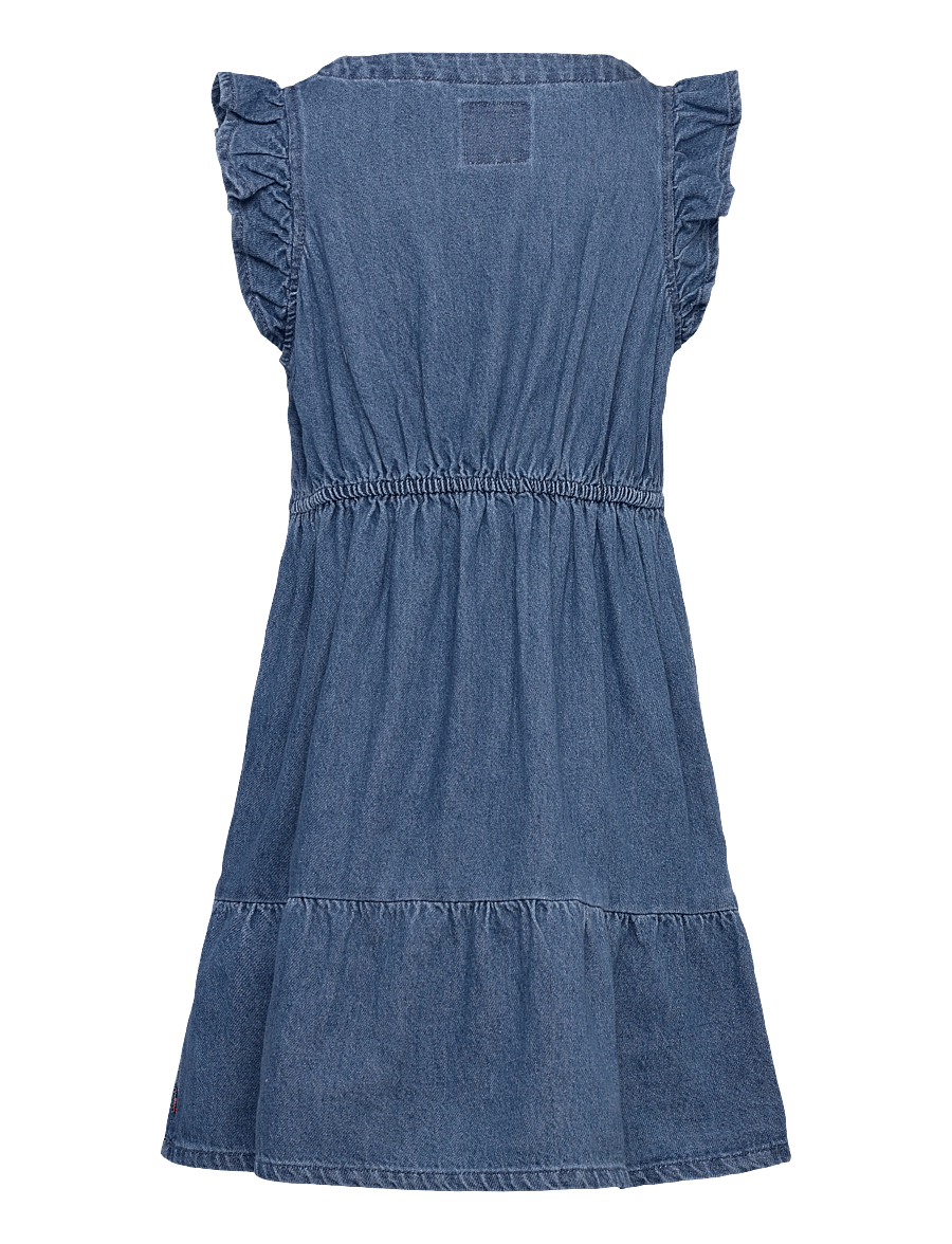Levi's - Levi's® Flutter Sleeve Dress - kortärmade vardagsklänningar - dance around - 1