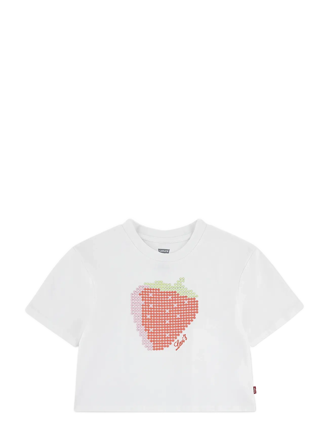 Levi's Levi's Strawberry Flared Top, 110, White, T-Shirts > Kortærmede, Børn