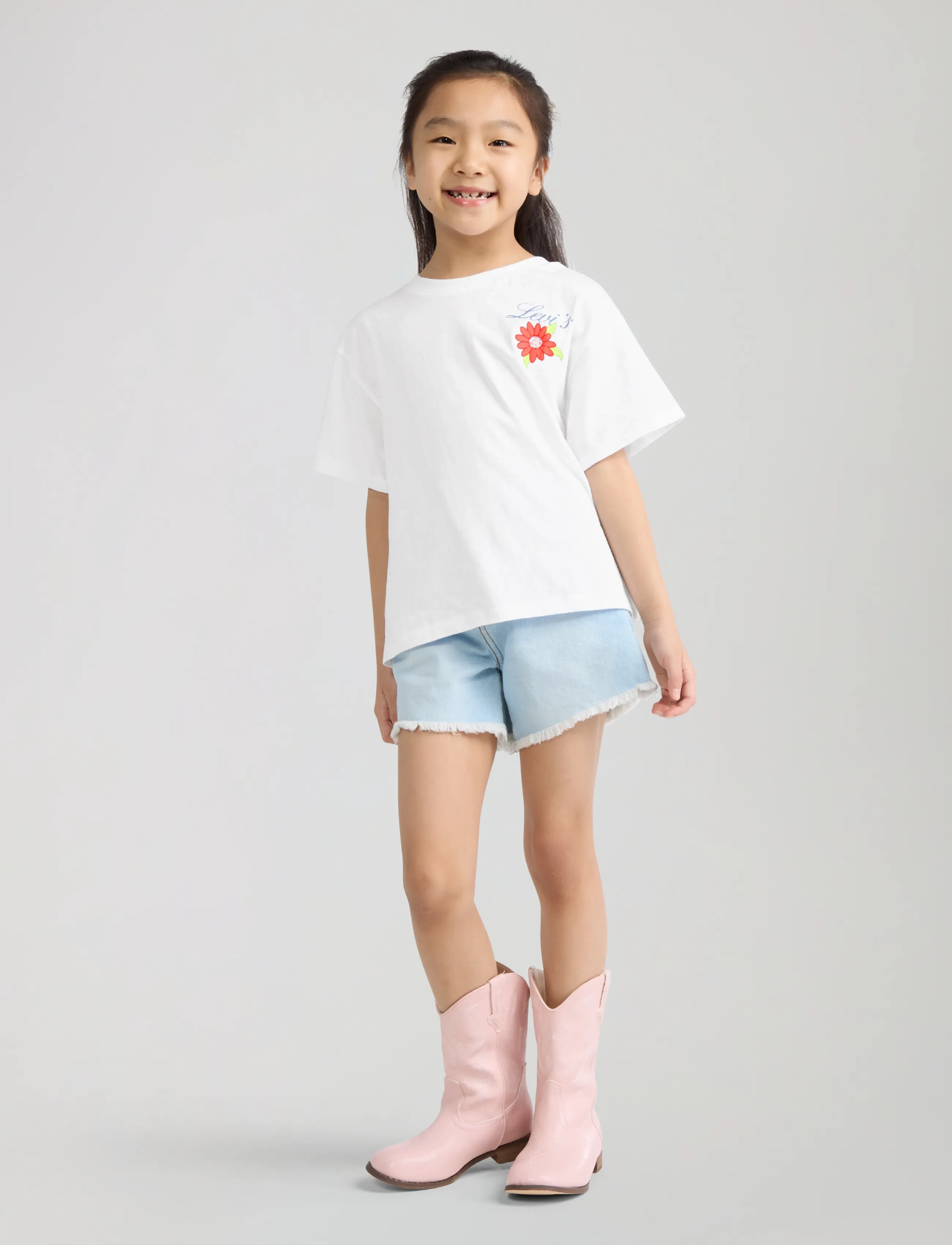 Levi's - Levi's® Floral Oversized Tee - short-sleeved t-shirts - bright white - 4
