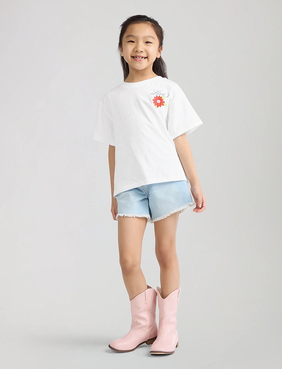 Levi's - Levi's® Floral Oversized Tee - kortärmade t-shirts - bright white - 4