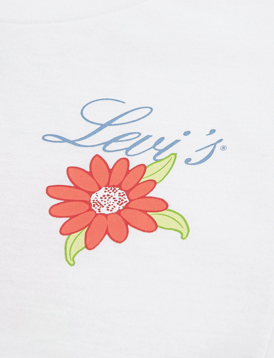 Levi's - Levi's® Floral Oversized Tee - kortärmade t-shirts - bright white - 5
