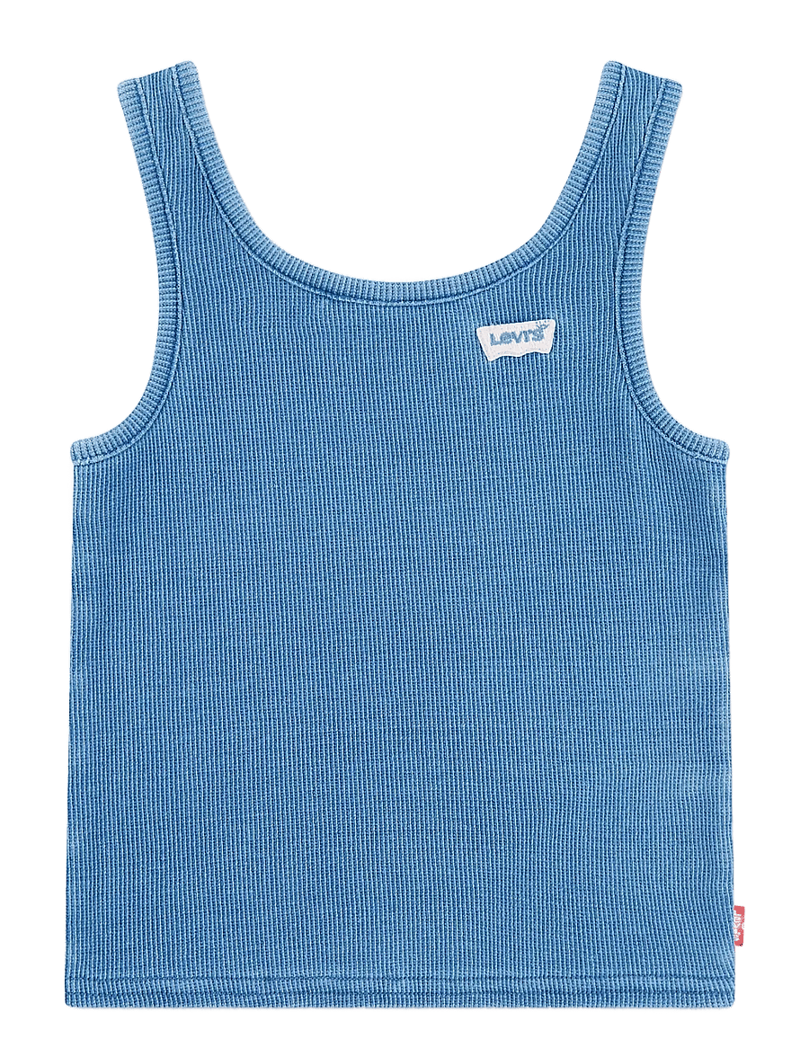 Levi's - Levi's® Meet and Greet Indigo Ribbed Tank Top - topi bez piedurknēm - blues cruise - 0