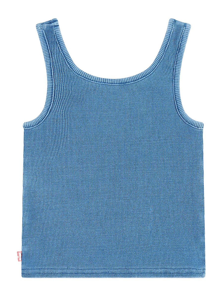 Levi's - Levi's® Meet and Greet Indigo Ribbed Tank Top - topi bez piedurknēm - blues cruise - 1